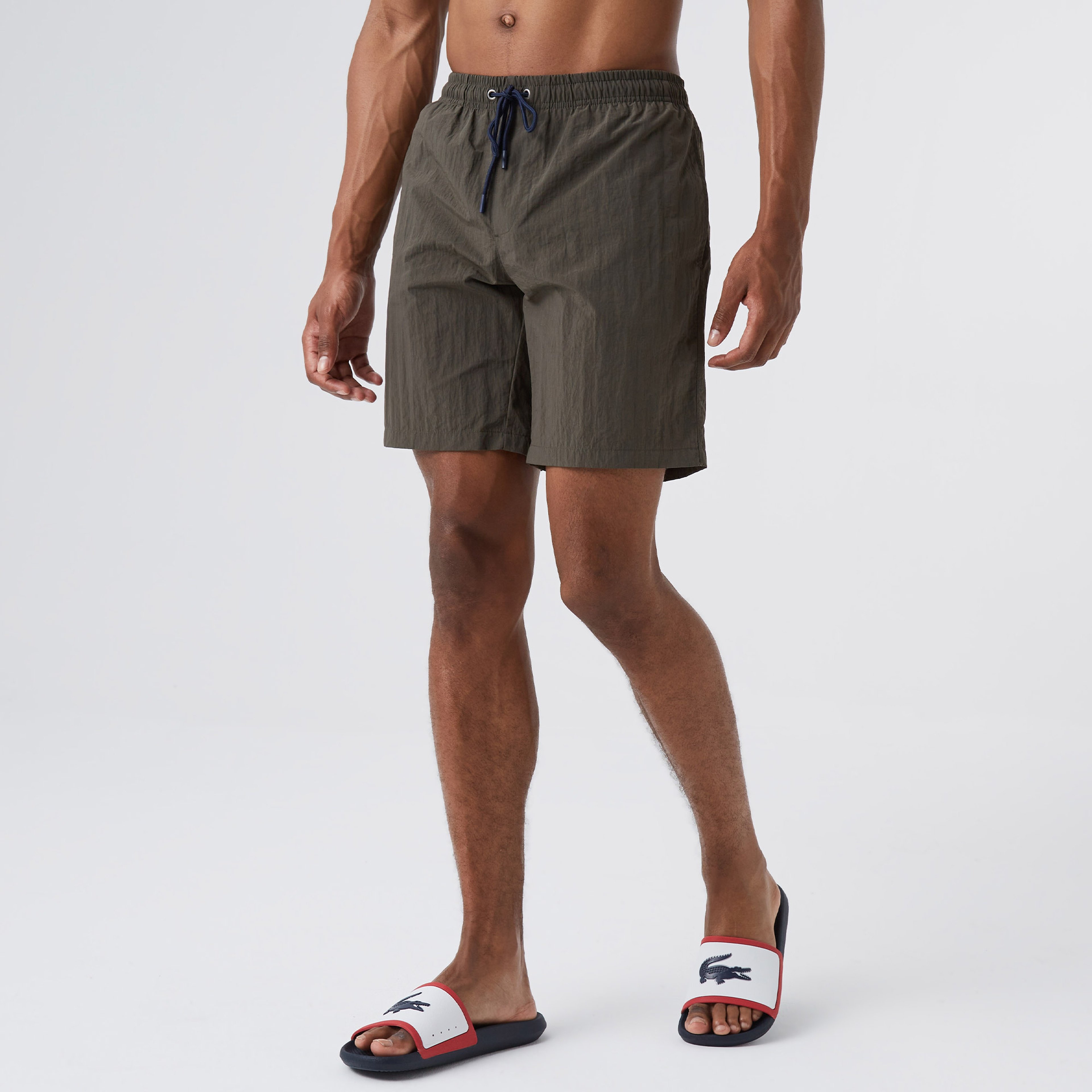 Lacoste Erkek Koyu Yeşil Mayo Şort