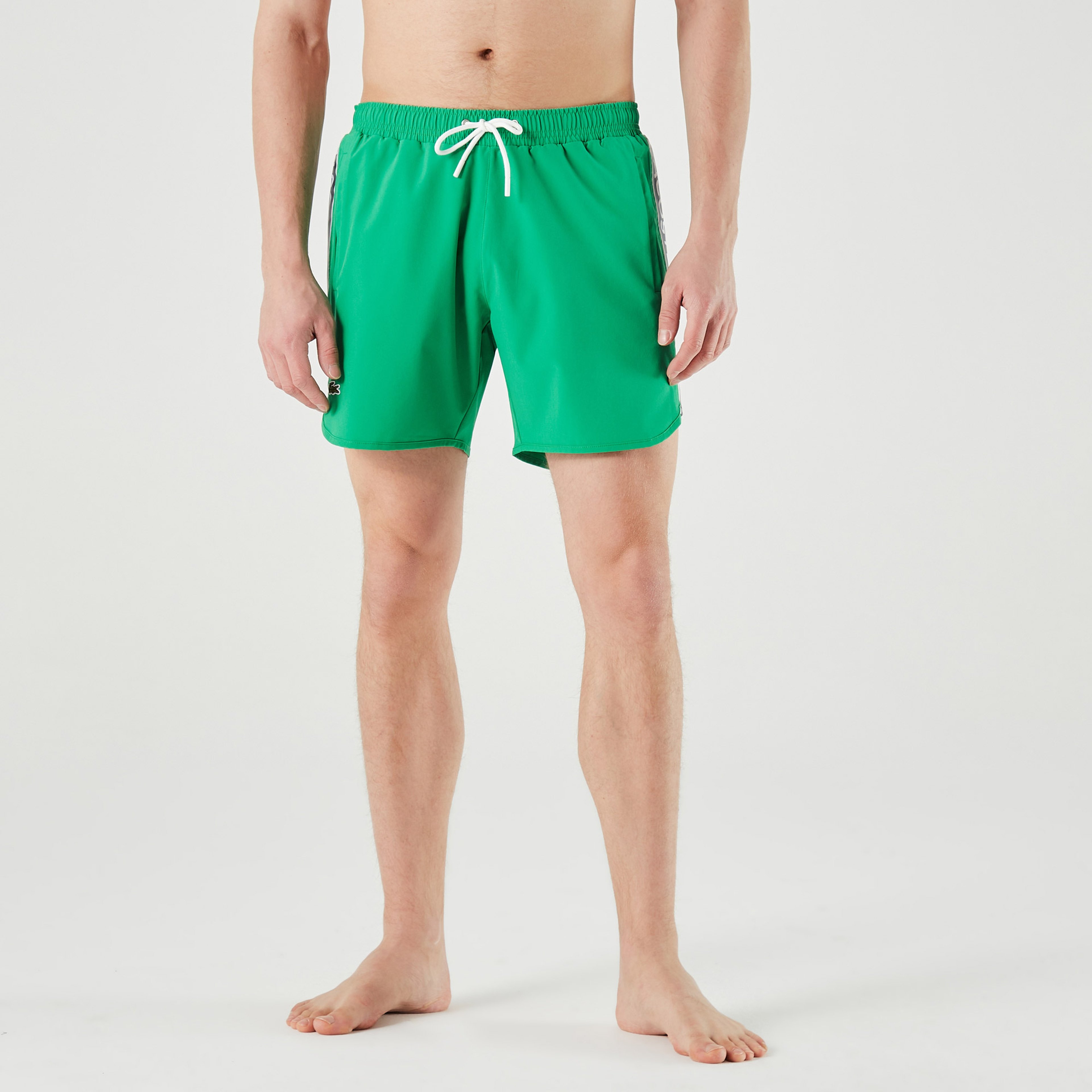 Lacoste Erkek Baskılı Yeşil Mayo Şort