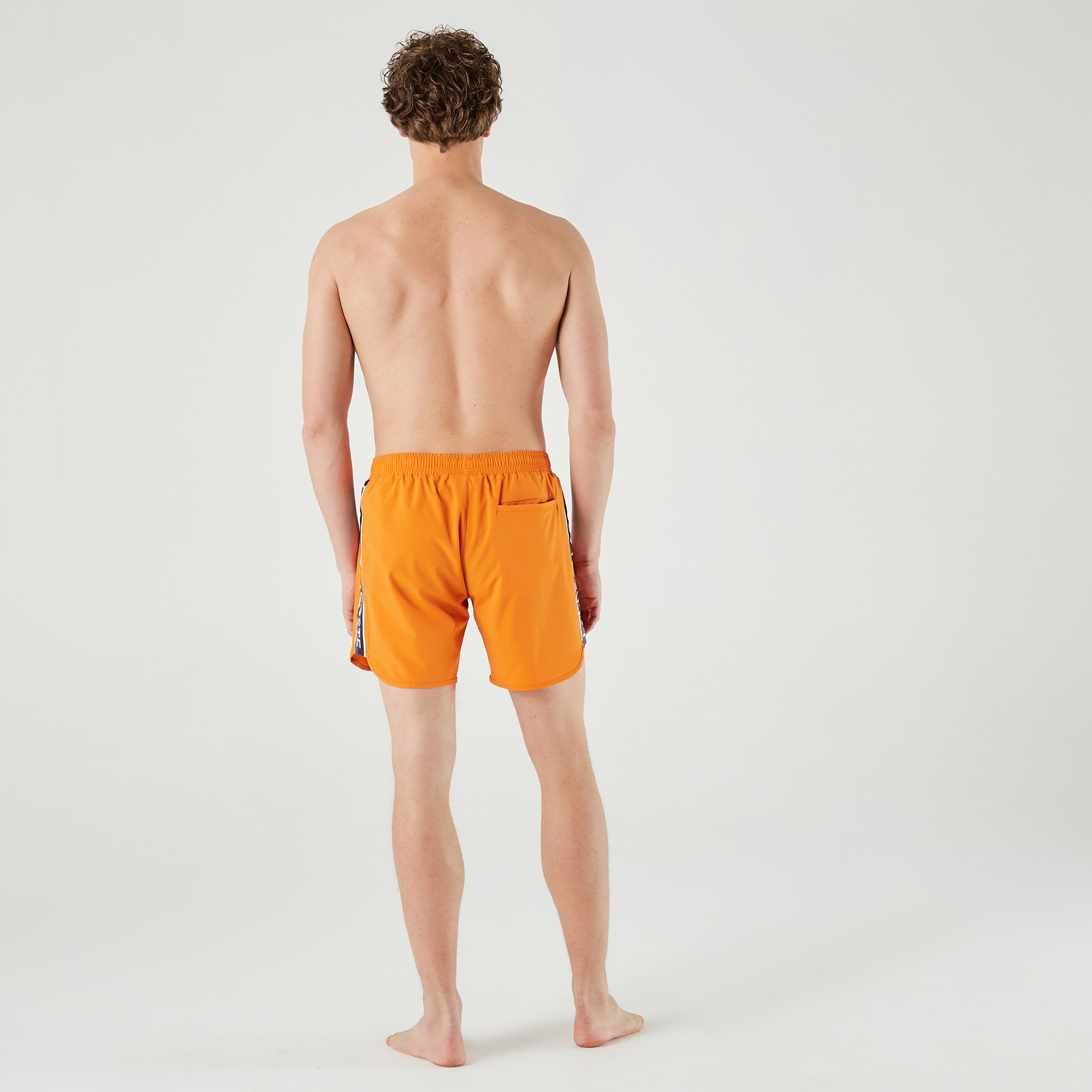 Lacoste Erkek Baskılı Turuncu Mayo Şort