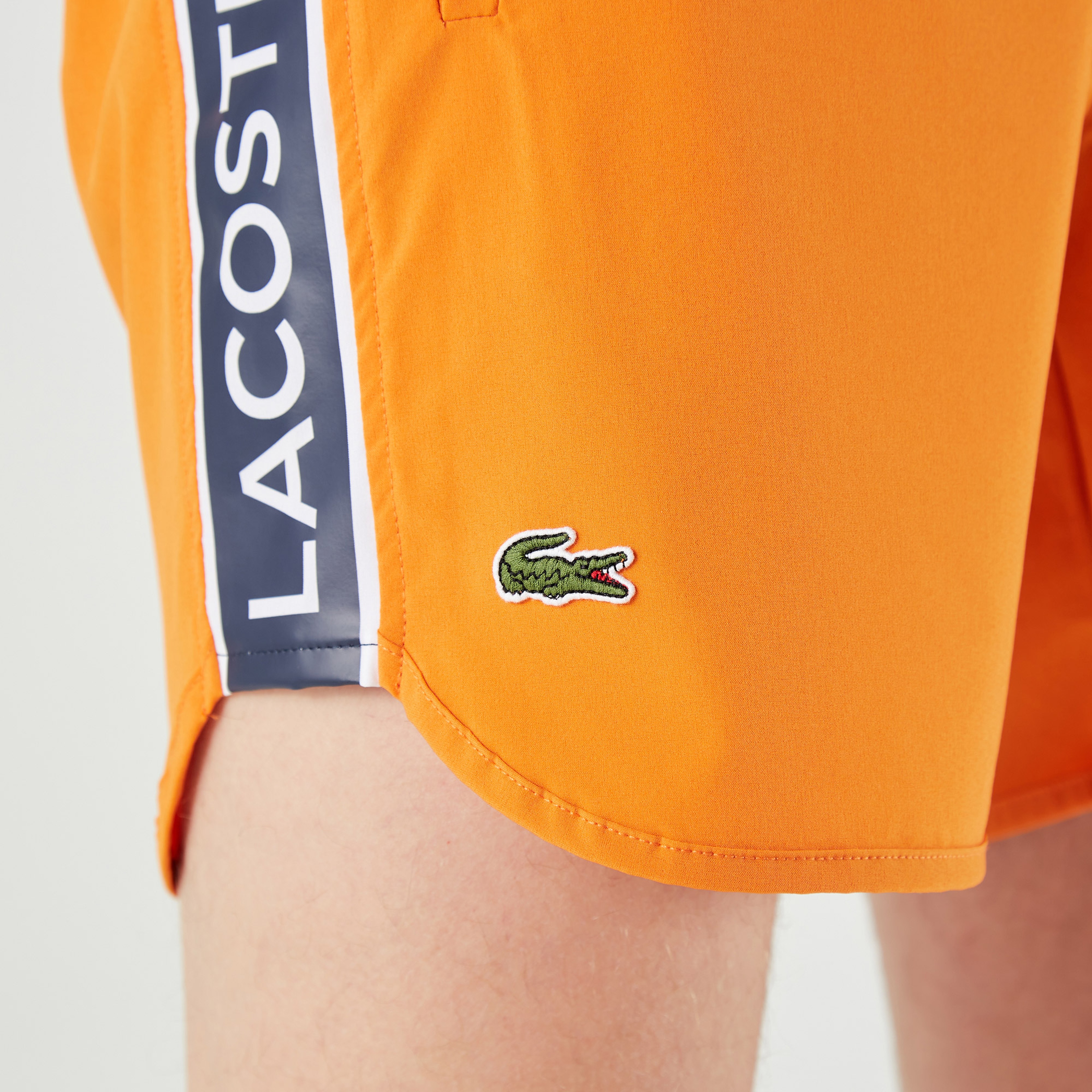 Lacoste Erkek Baskılı Turuncu Mayo Şort