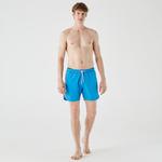 Lacoste Erkek Baskılı Mavi Mayo Şort