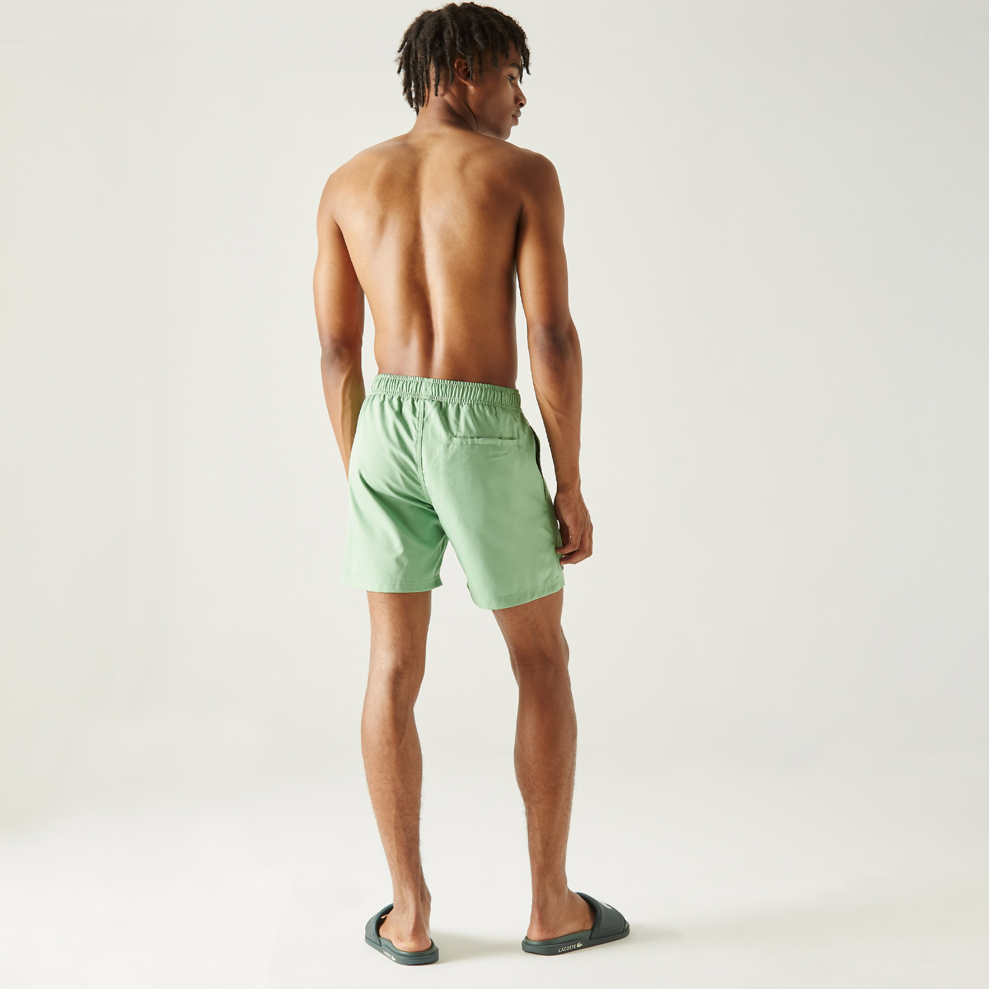 Lacoste Erkek Baskılı Yeşil Mayo Şort