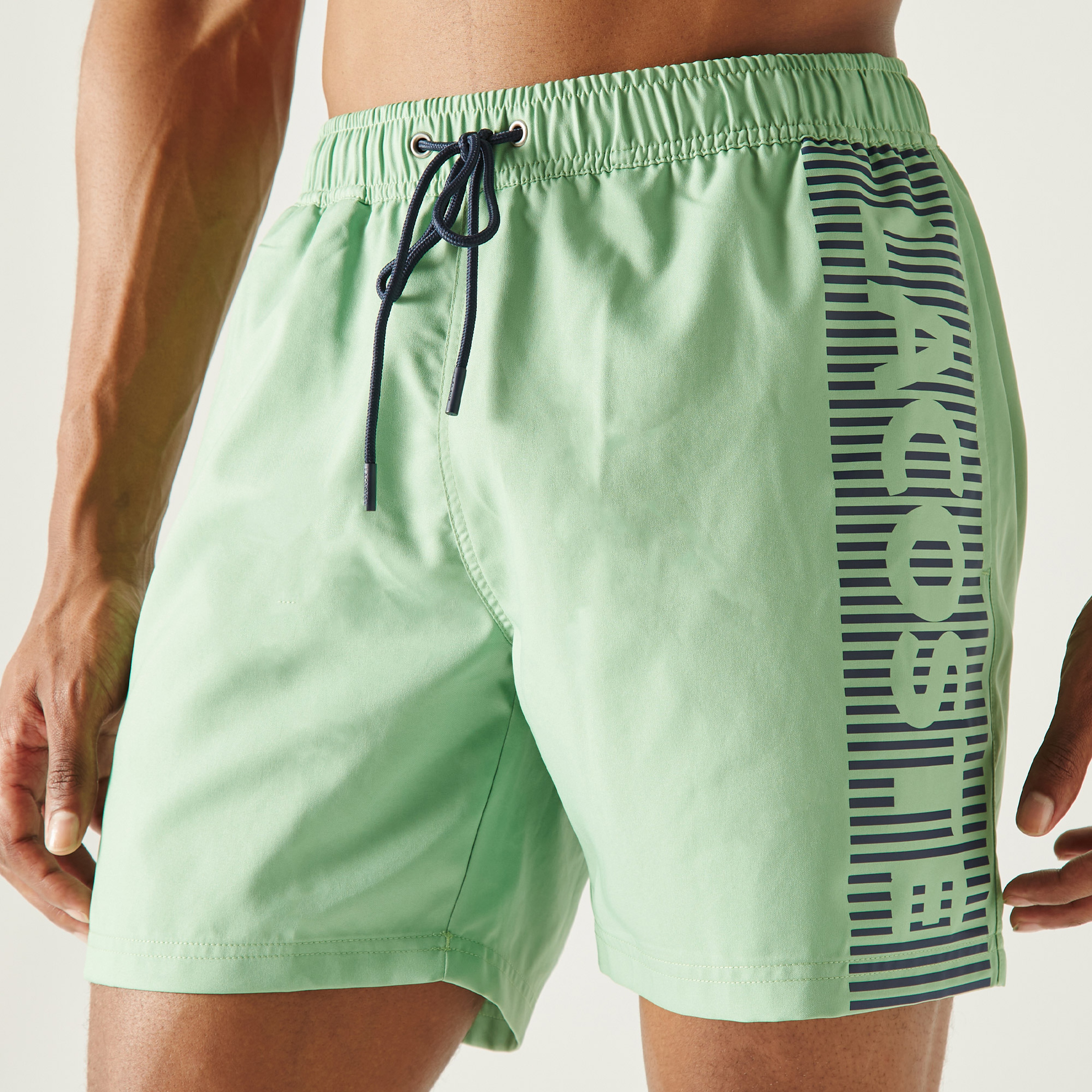 Lacoste Erkek Baskılı Yeşil Mayo Şort