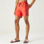 Lacoste Erkek Baskılı Kırmızı Mayo Şort