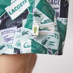 Lacoste Erkek Desenli Yeşil Mayo Şort