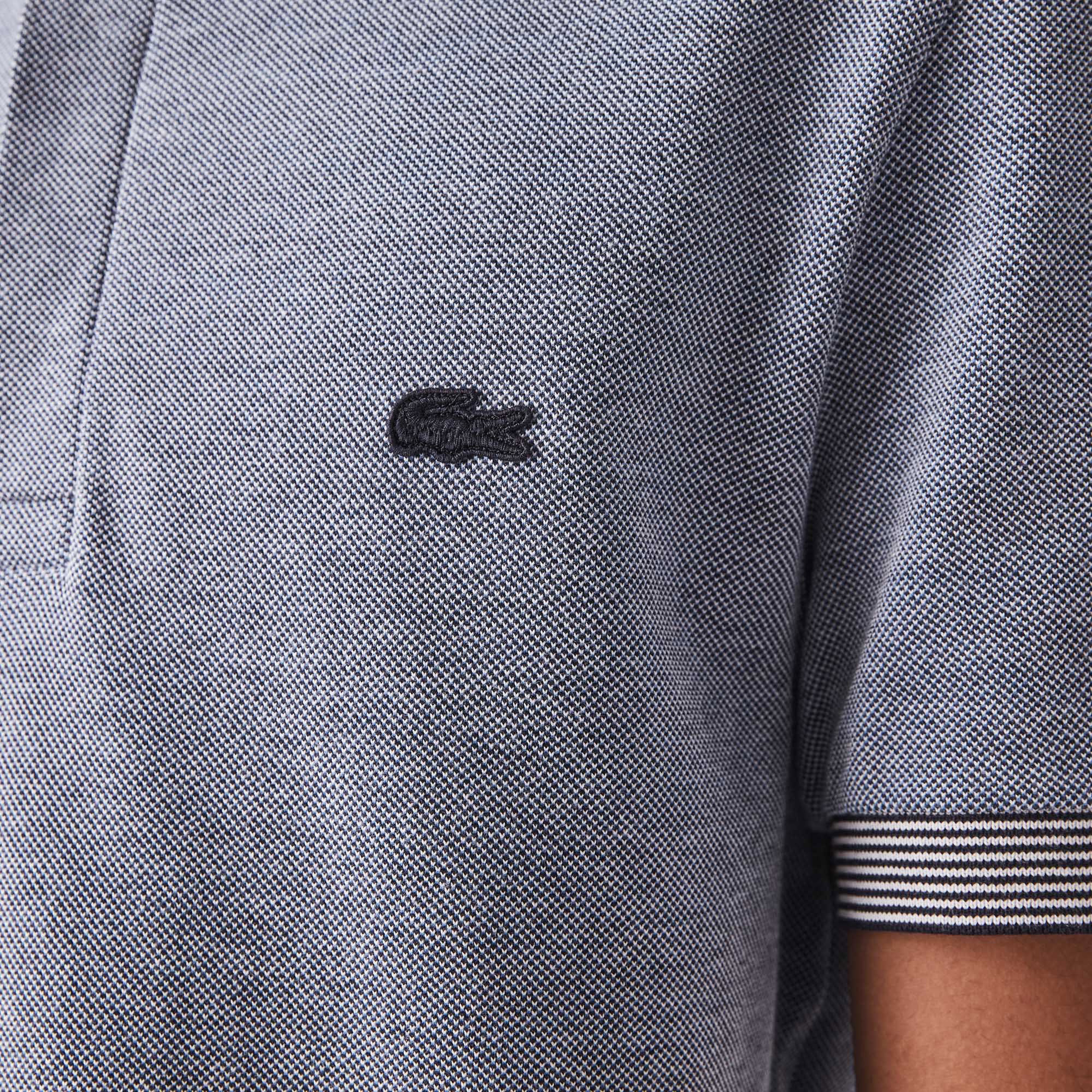 Lacoste Erkek Regular Fit Desenli Açık Mavi Polo