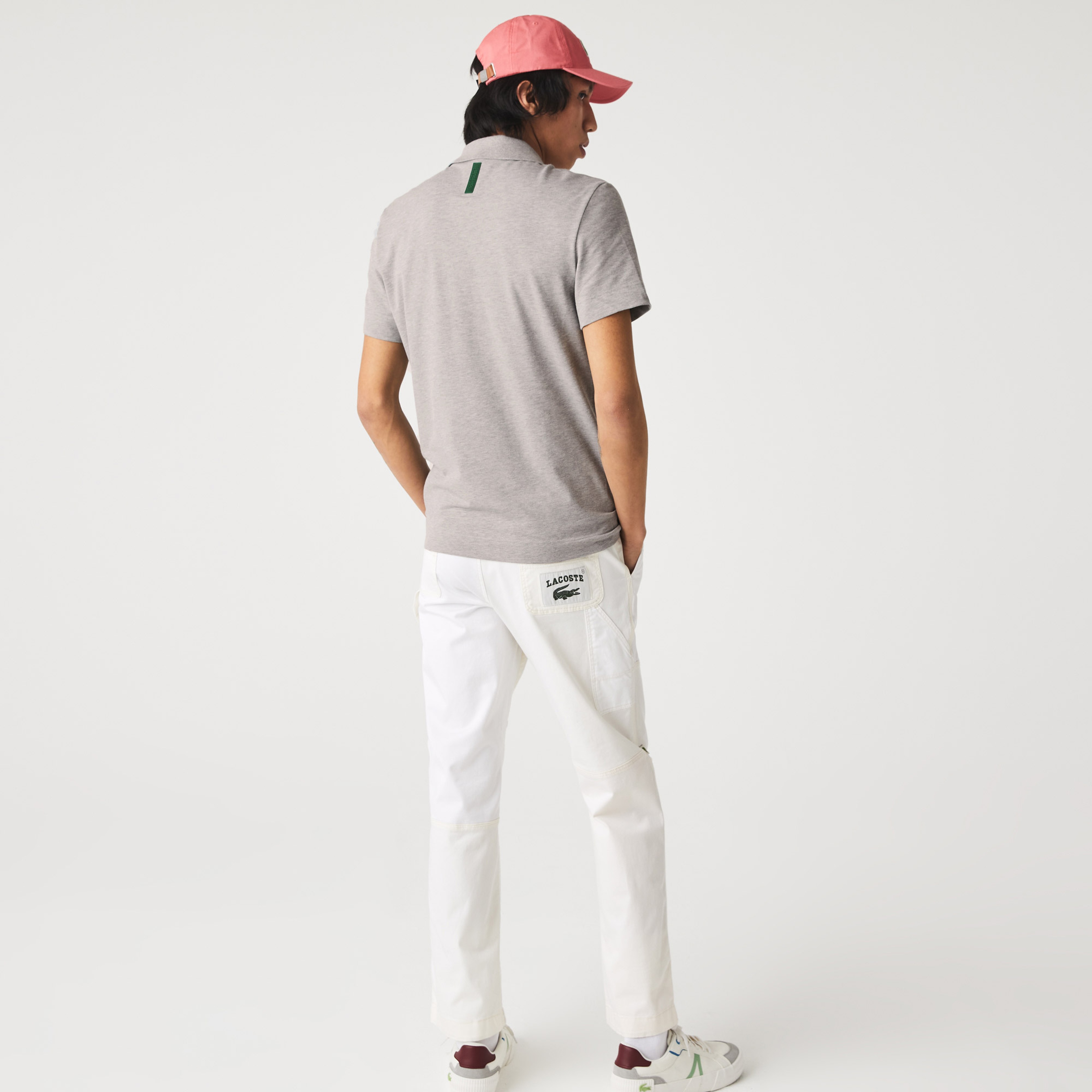 Lacoste Erkek Slim Fit Gri Polo