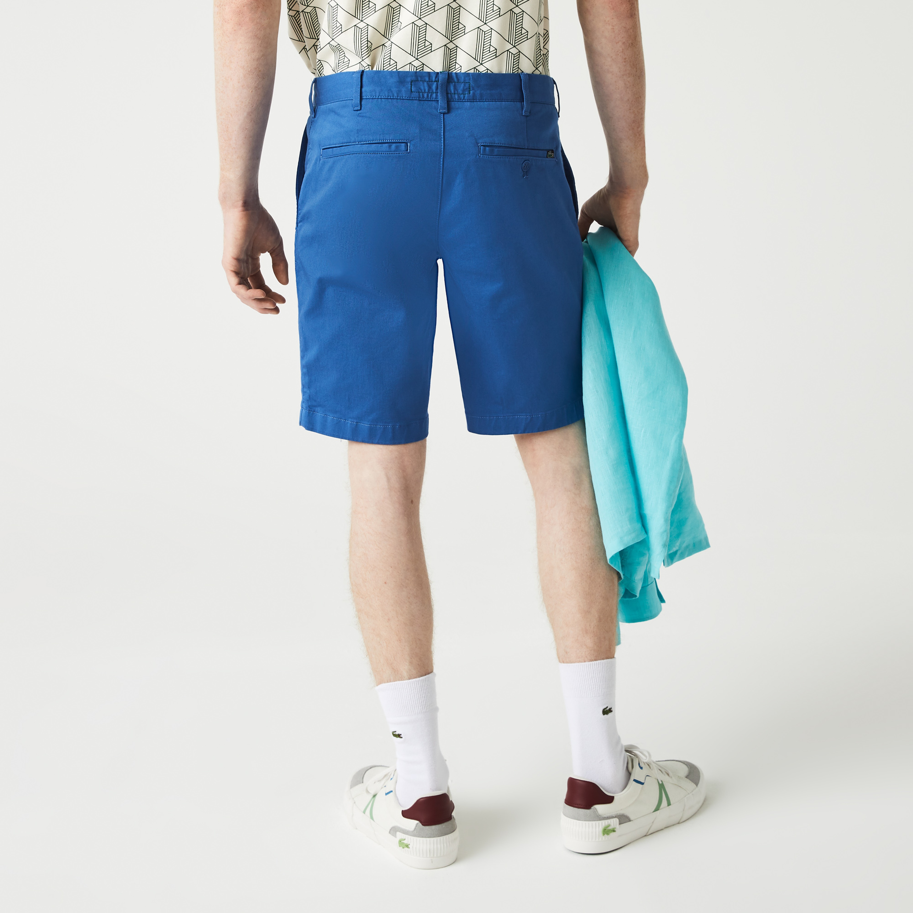 Lacoste Erkek Slim Fit Mavi Bermuda