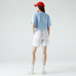 Lacoste Kadın Relaxed Fit Beyaz Şort