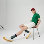 Erkek Slim Fit Krem Bermuda Şort