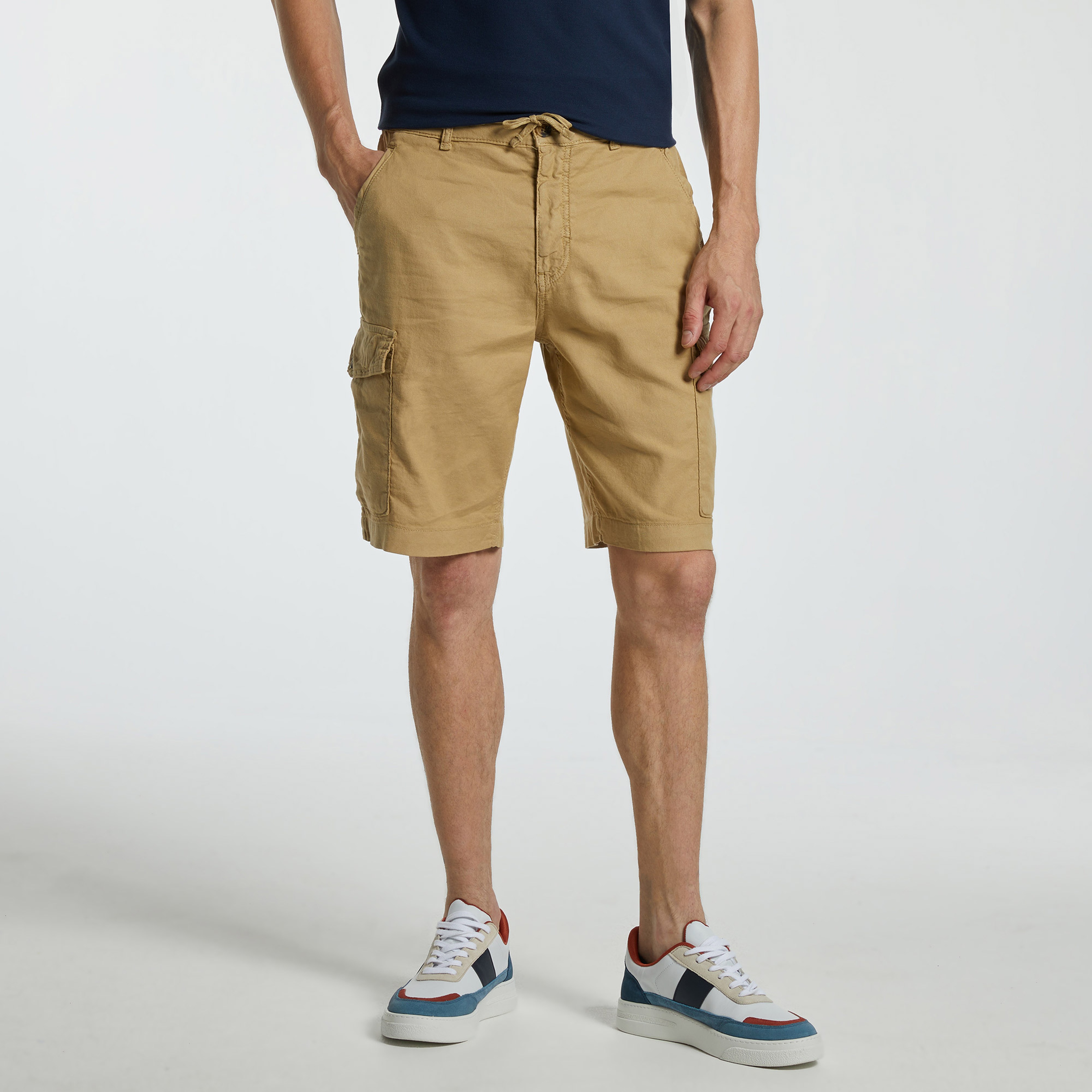 Nautica Erkek Bej Bermuda Şort