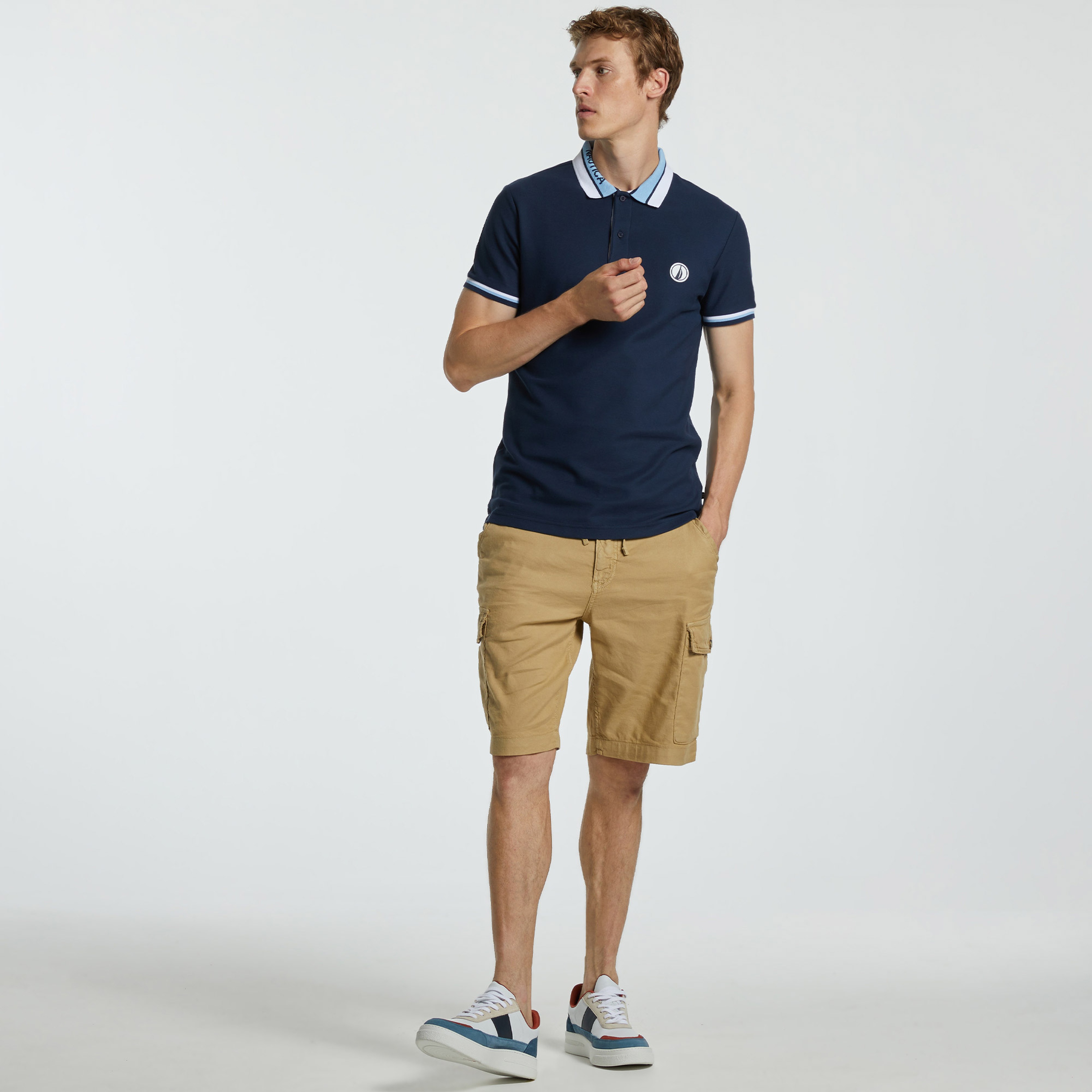 Nautica Erkek Bej Bermuda Şort