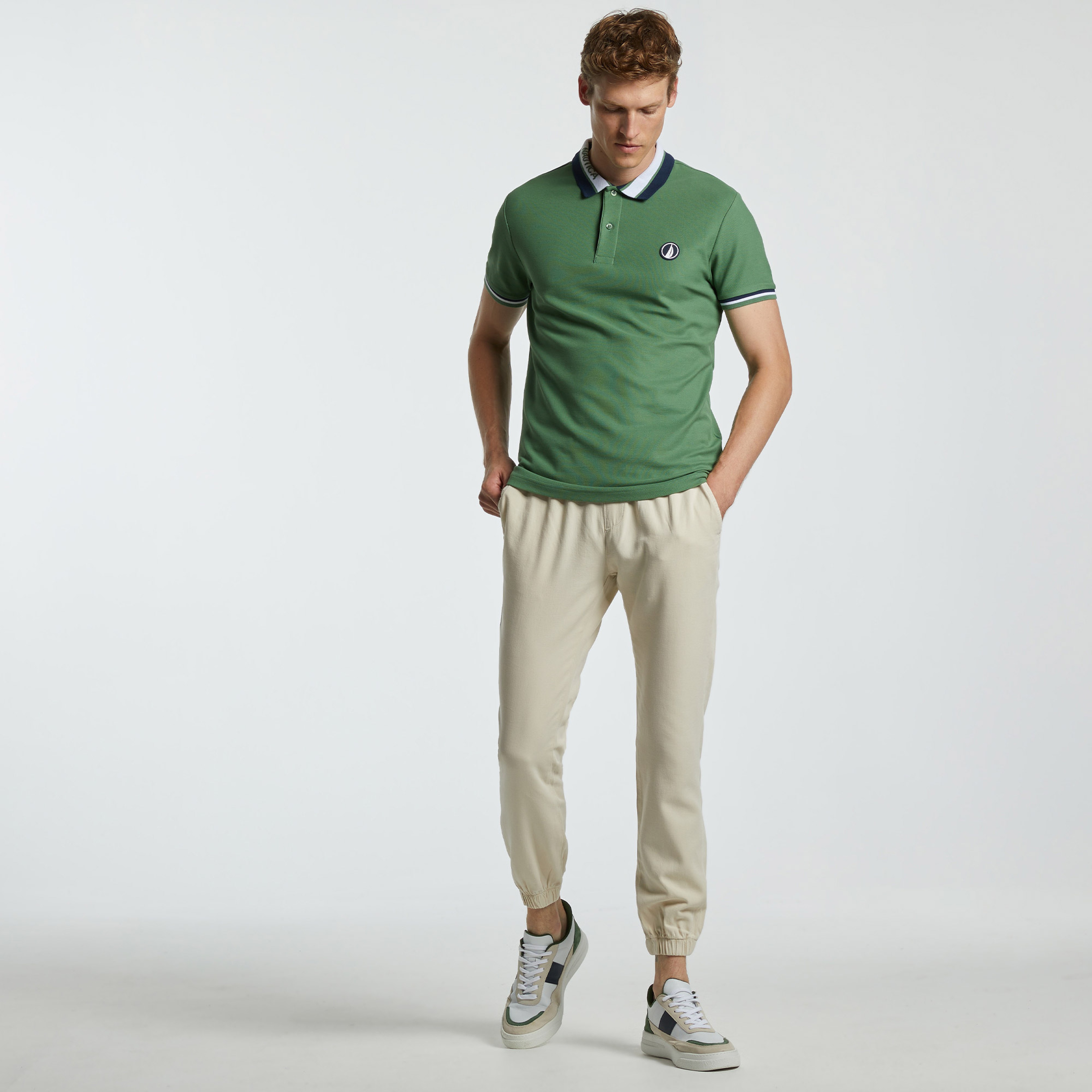 NAUTICA ERKEK BEJ JOGGER PANTOLON