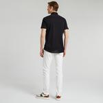 Nautica Erkek Siyah Slim Fit Kısa Kollu Gömlek