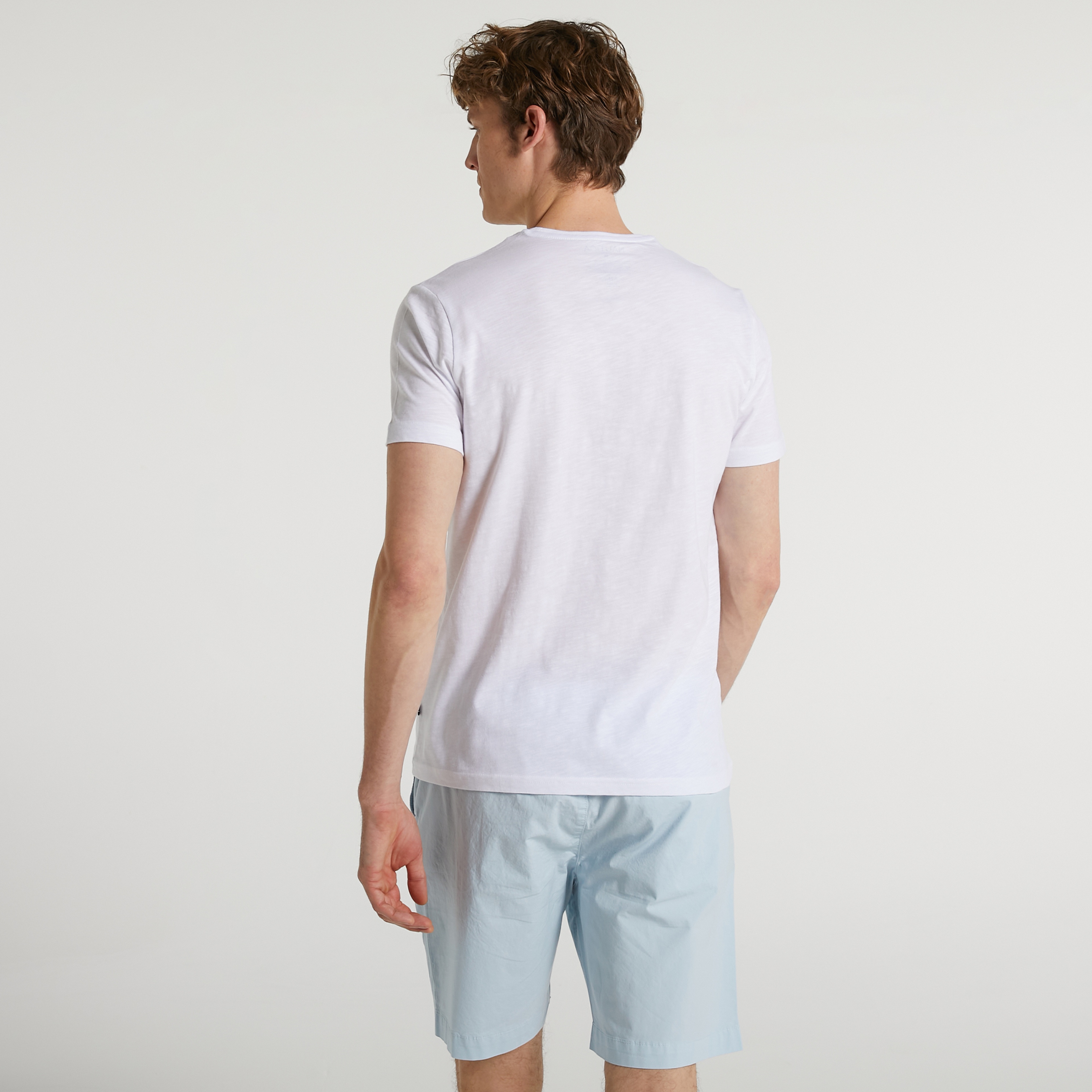 Nautica Standart Fit Erkek Beyaz T-shirt