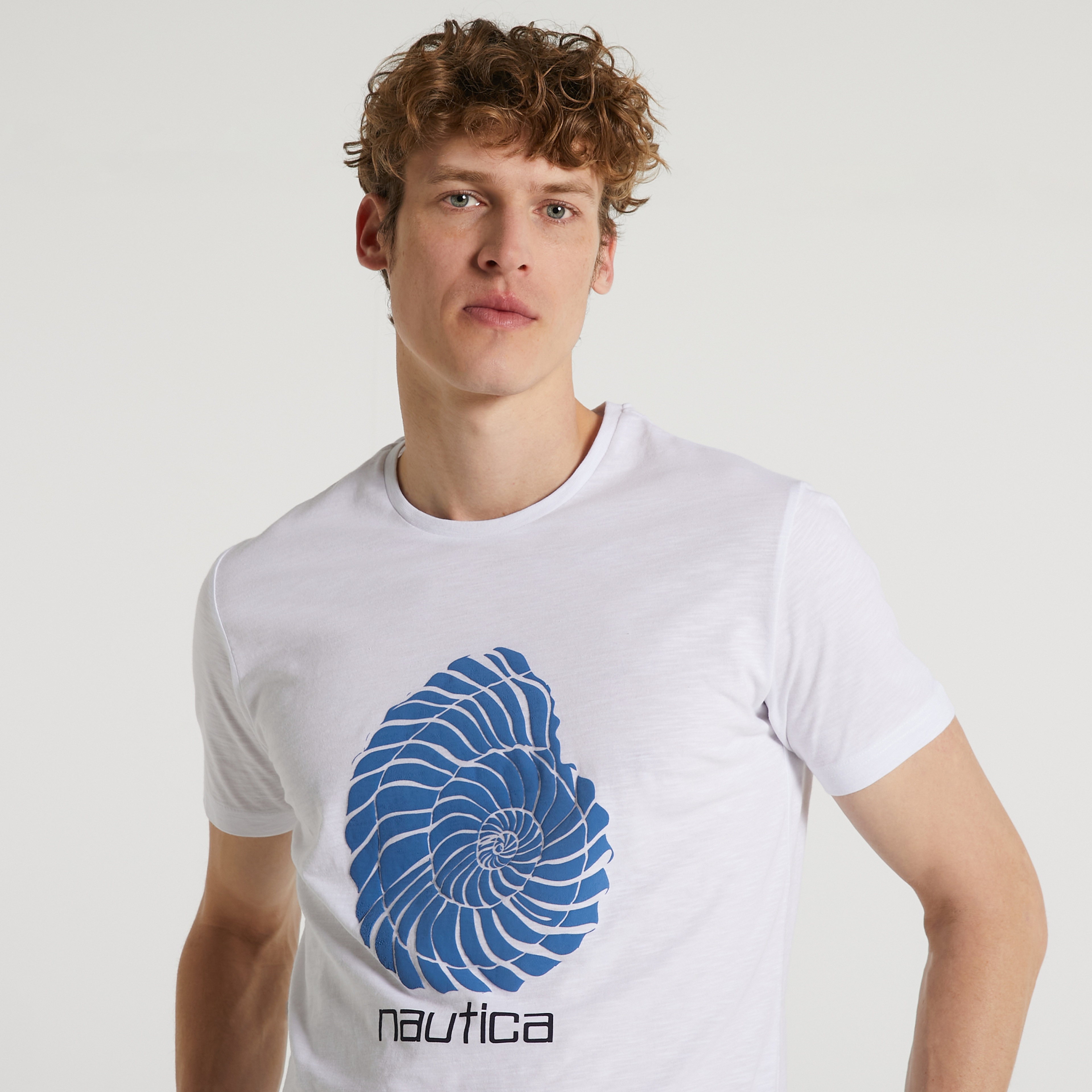 Nautica Standart Fit Erkek Beyaz T-shirt