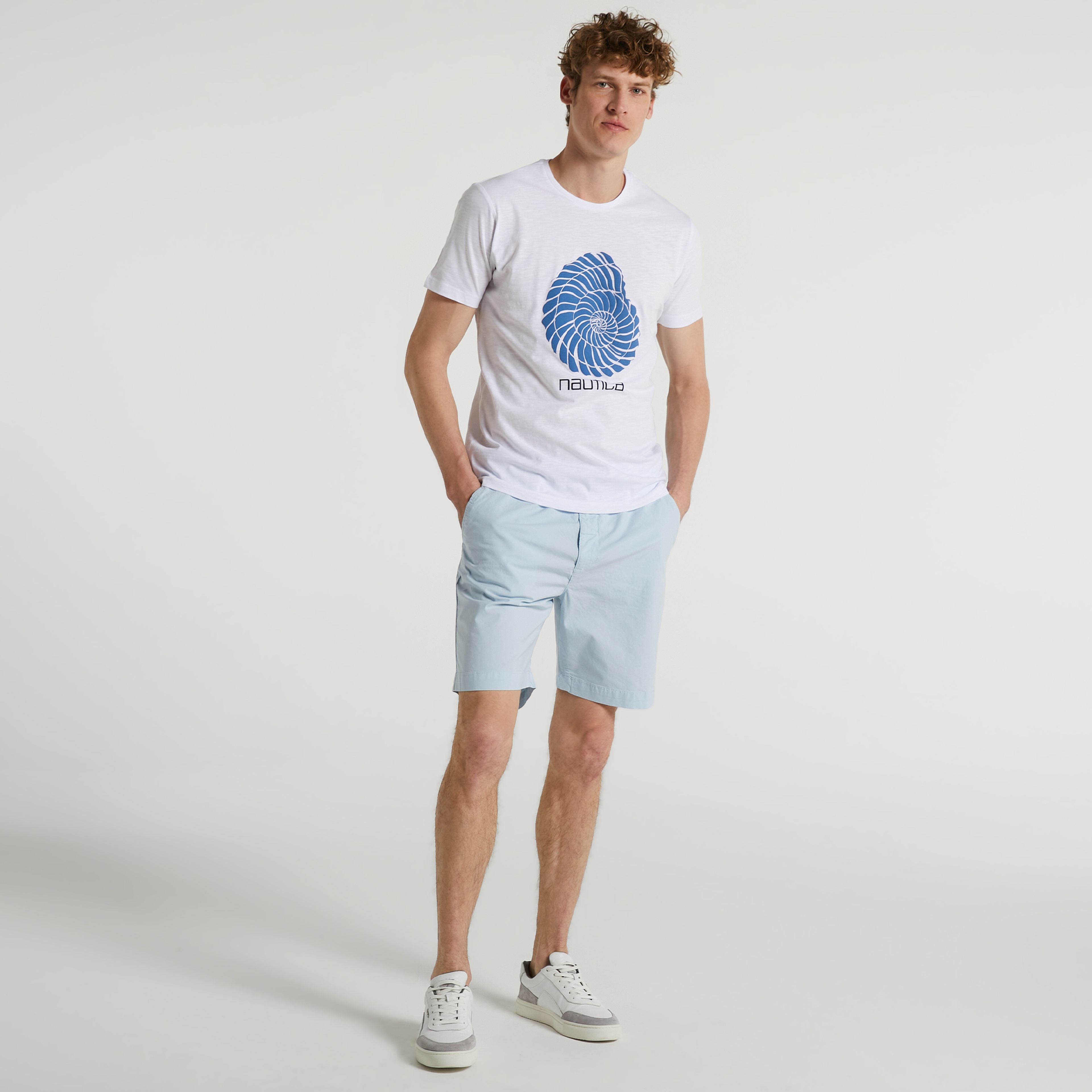 Nautica Standart Fit Erkek Beyaz T-shirt