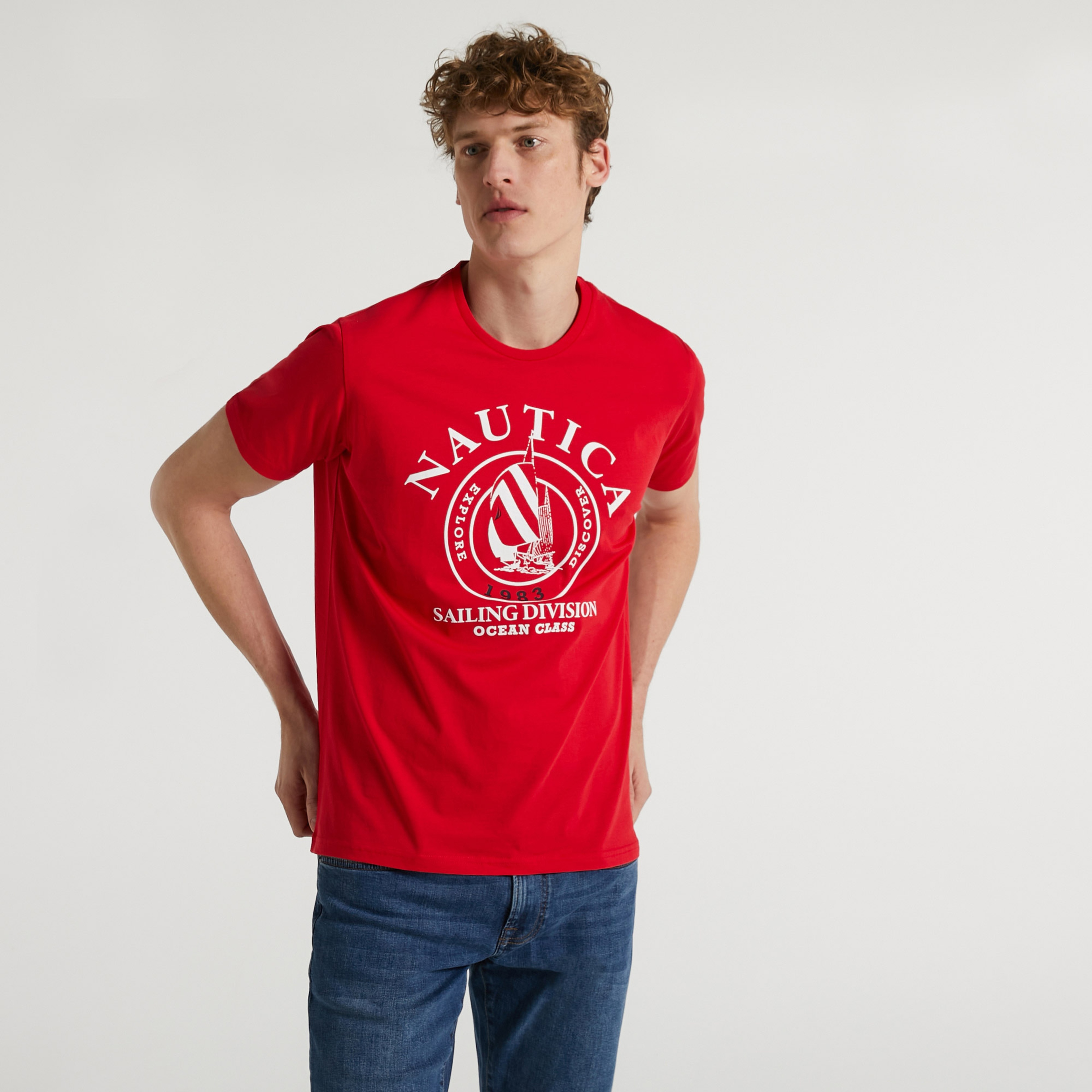 Nautica Standart Fit Erkek Kırmızı T-shirt