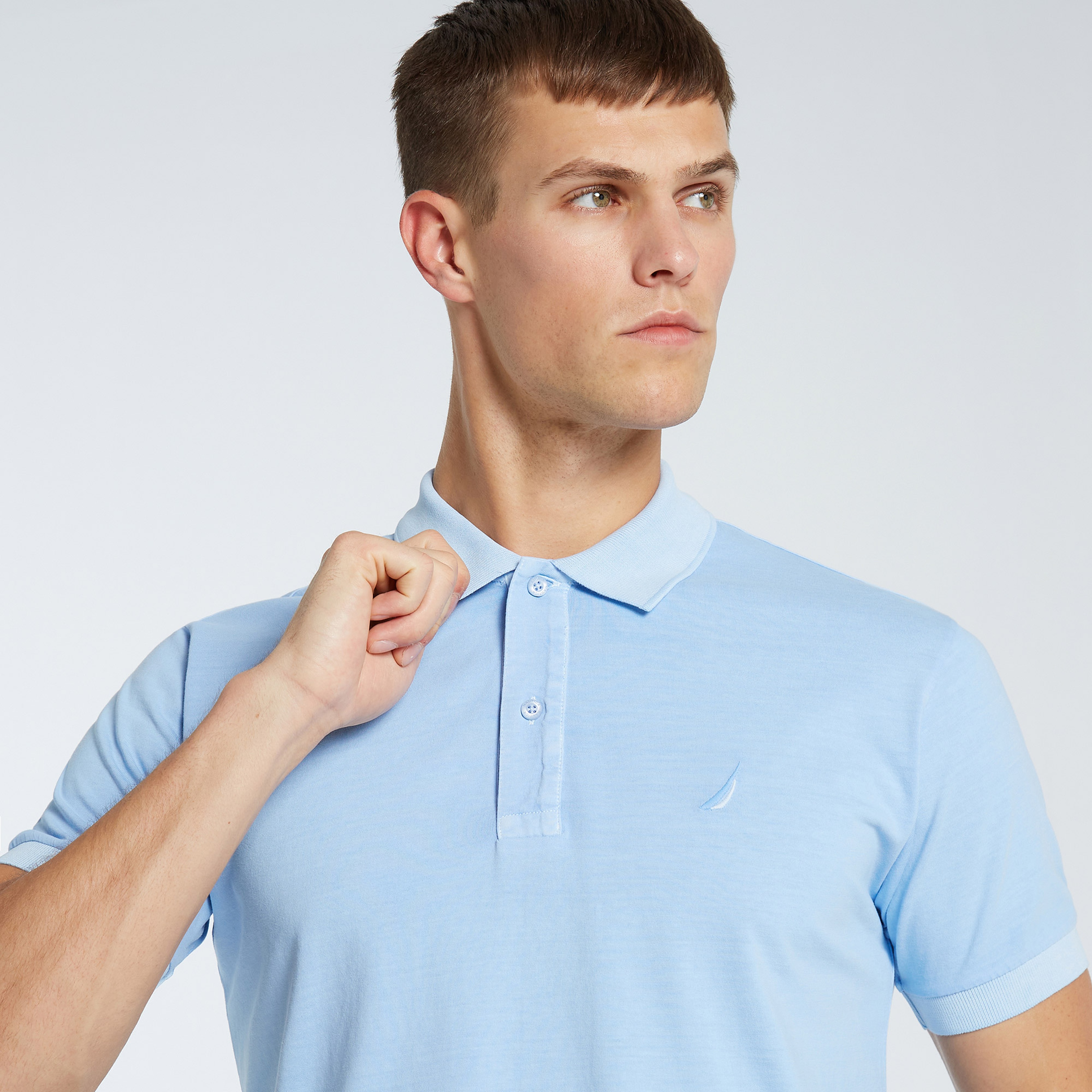 Nautica Erkek Mavi Classic Fit Kısa Kollu Polo