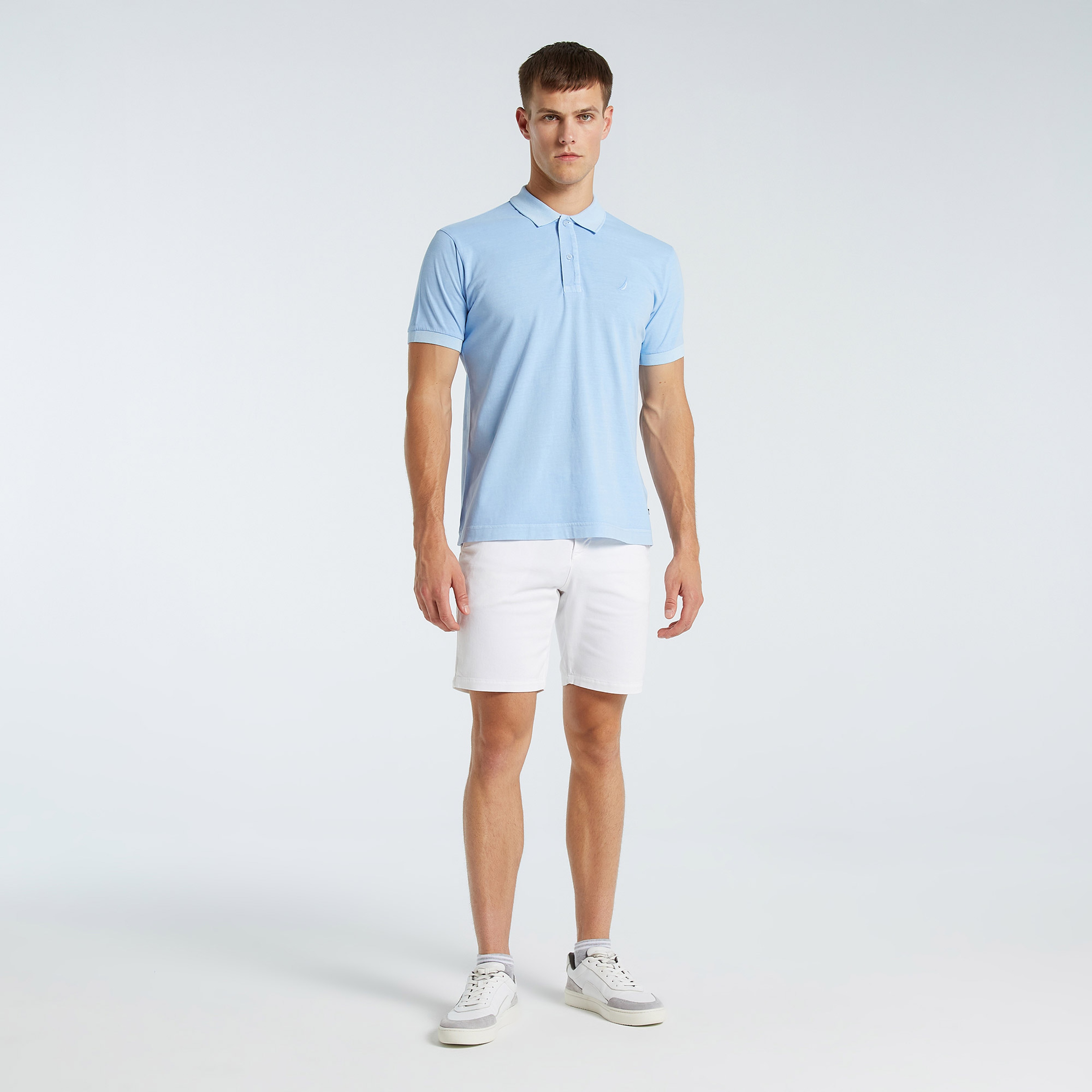 Nautica Erkek Mavi Classic Fit Kısa Kollu Polo