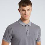 Nautica Erkek Gri Classic Fit Kısa Kollu Polo Yaka T-Shirt