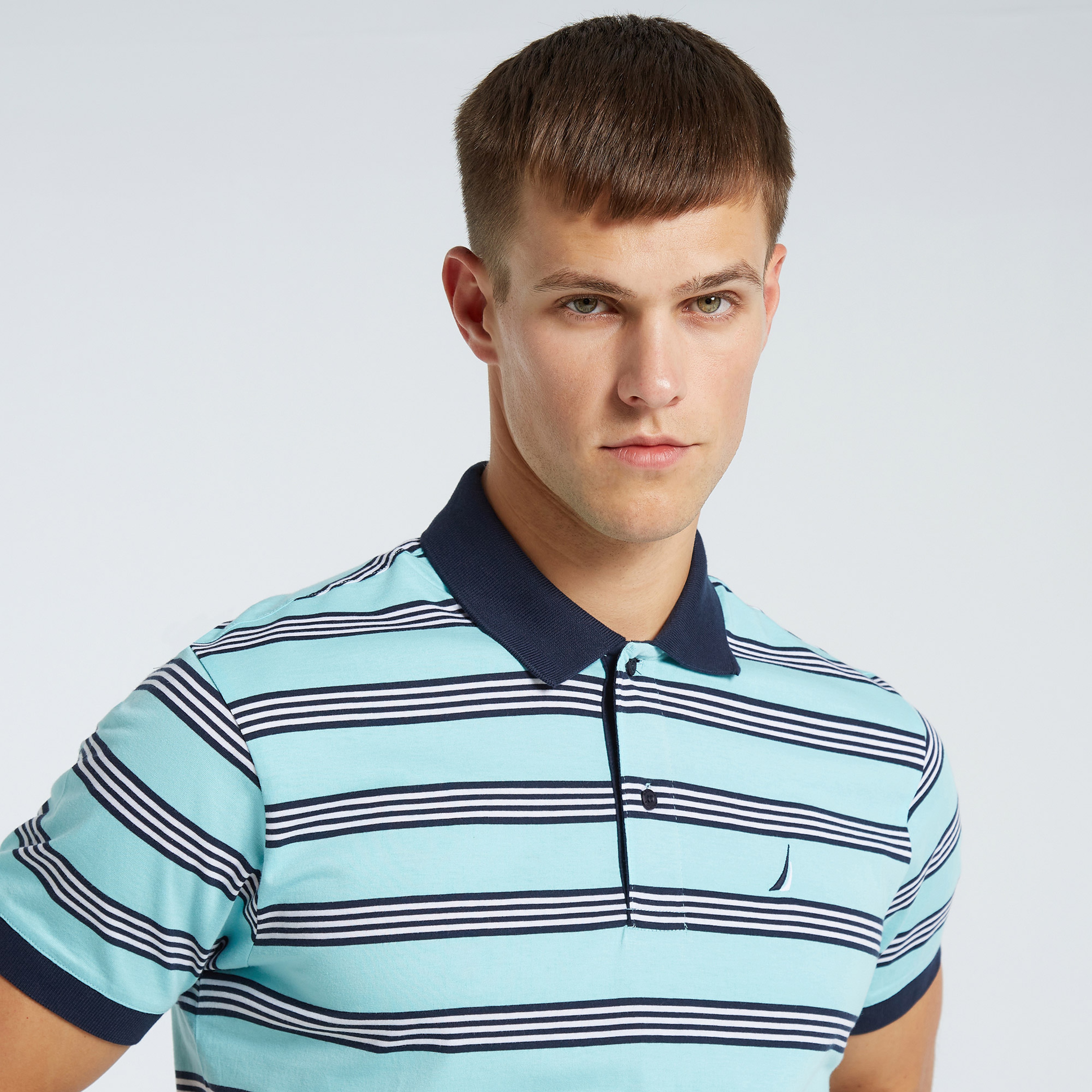 NAUTICA ERKEK MAVİ CLASSIC FIT KISA KOLLU POLO