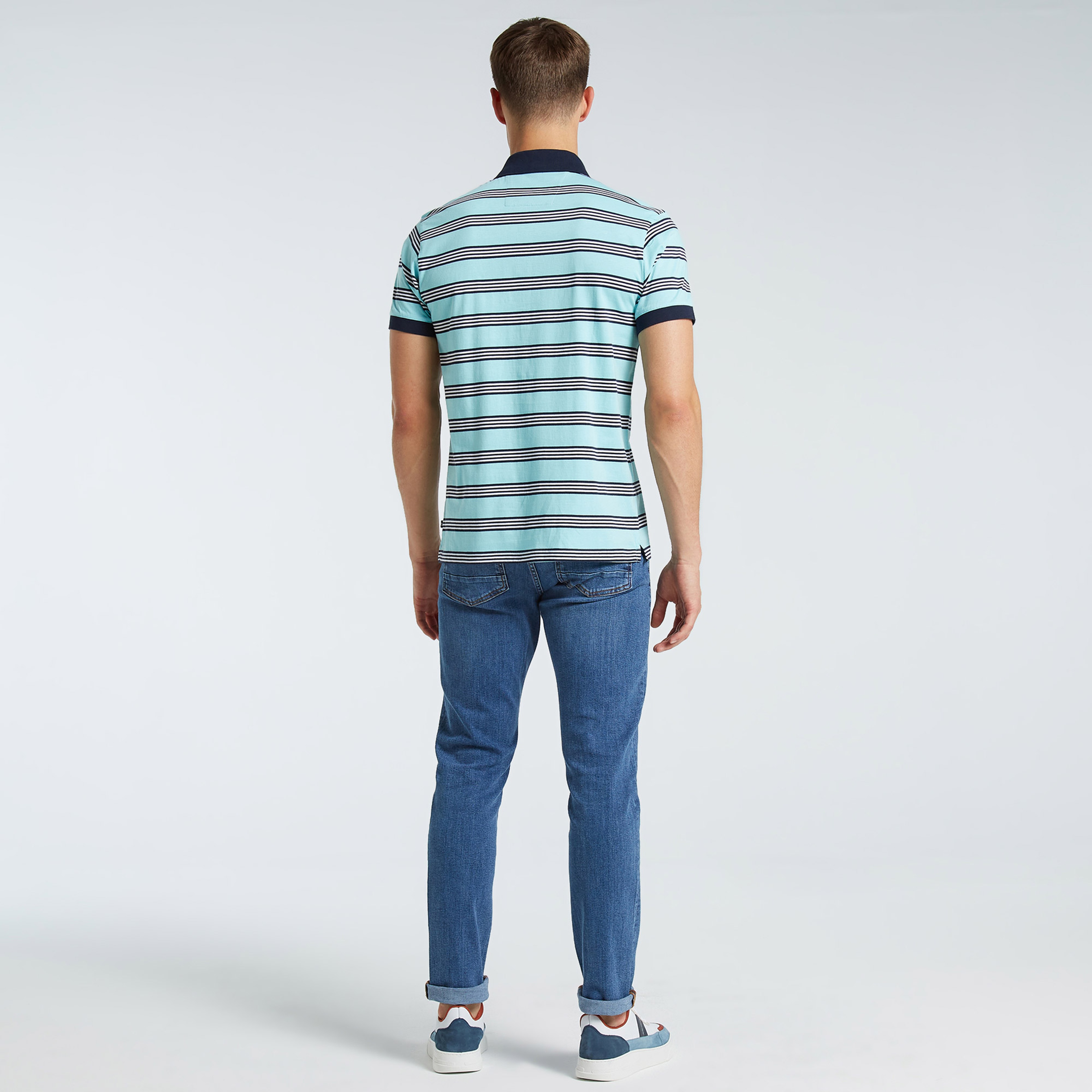 NAUTICA ERKEK MAVİ CLASSIC FIT KISA KOLLU POLO