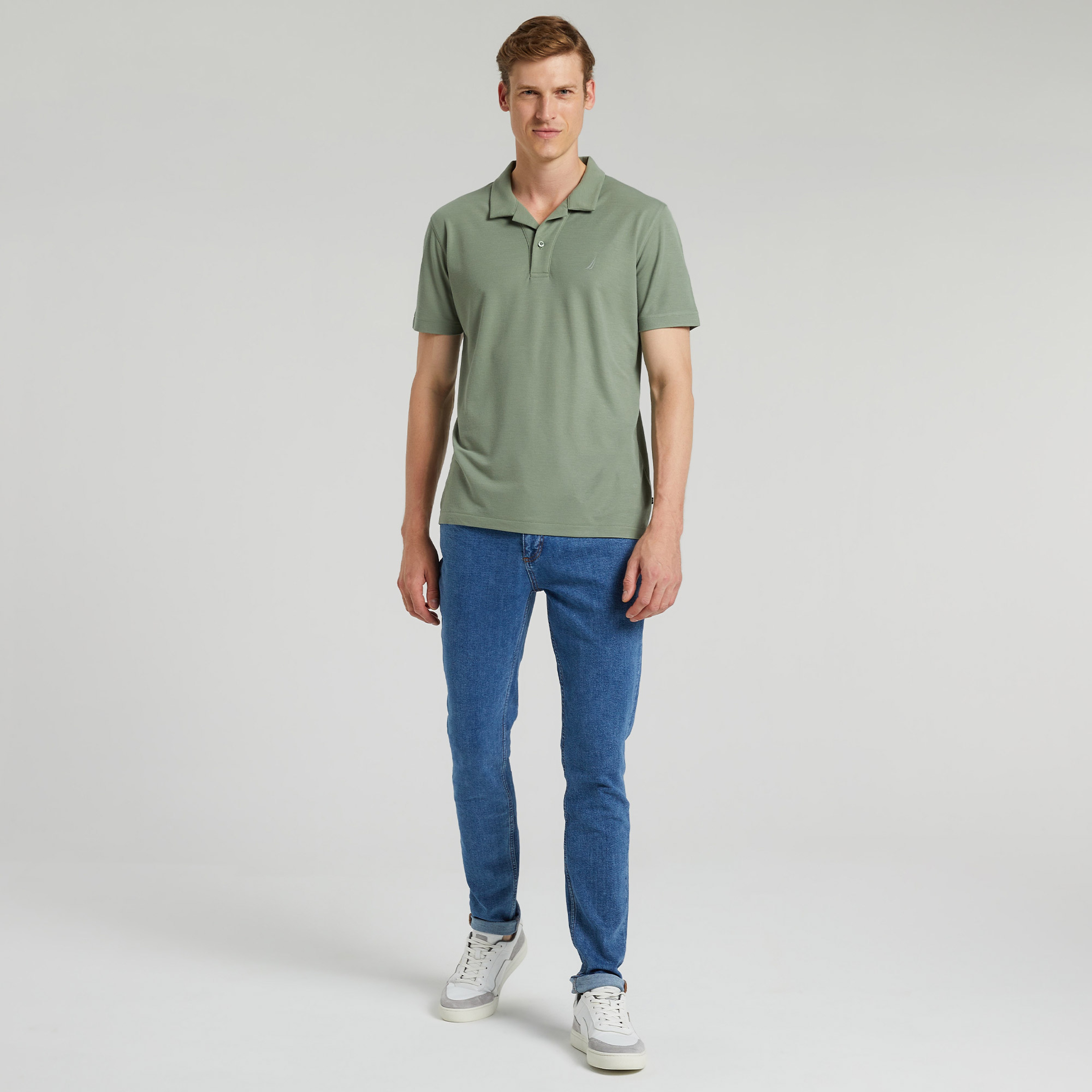NAUTICA ERKEK YEŞİL SLIM FIT KISA KOLLU POLO