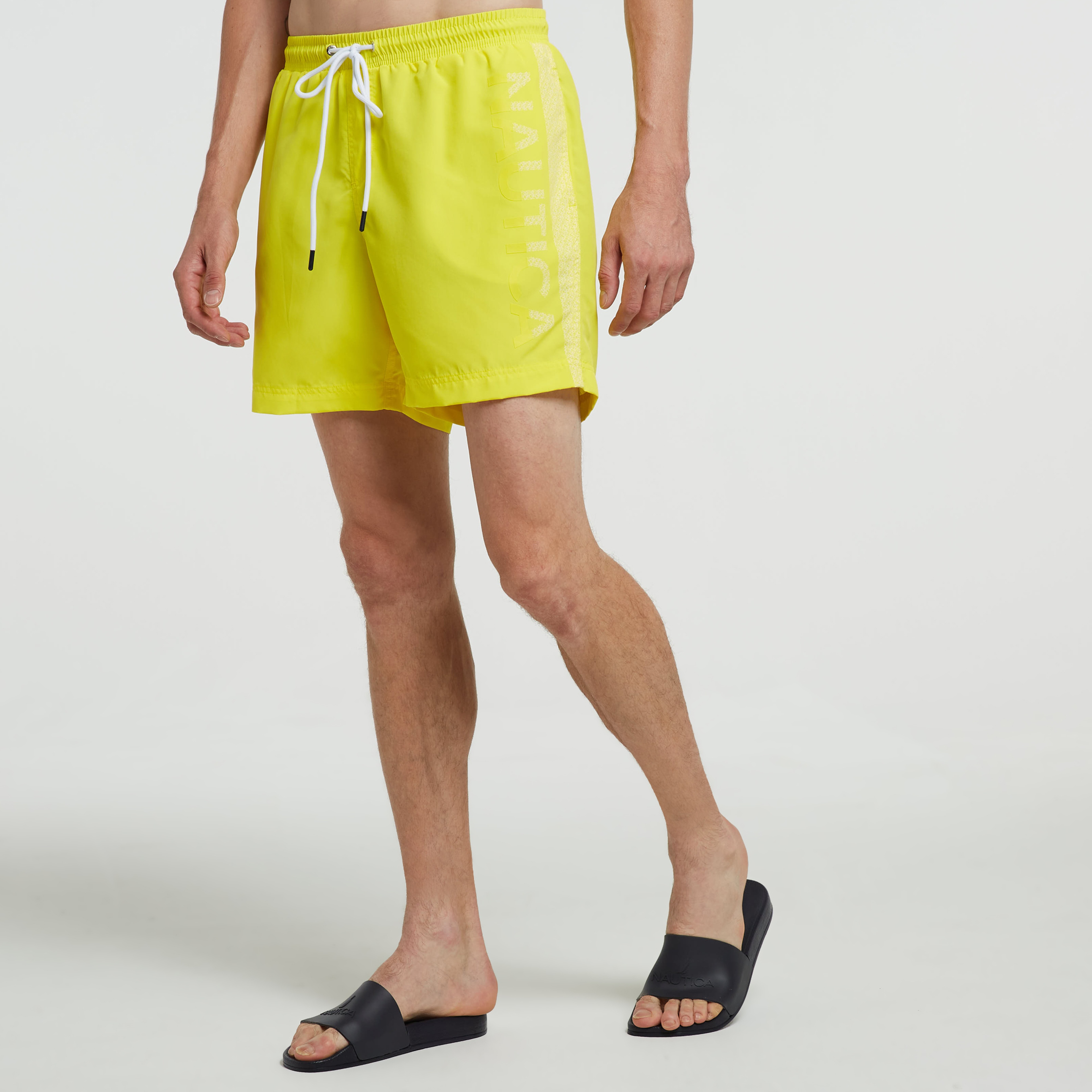 Nautica Erkek Sarı Standart Fit Şort Mayo