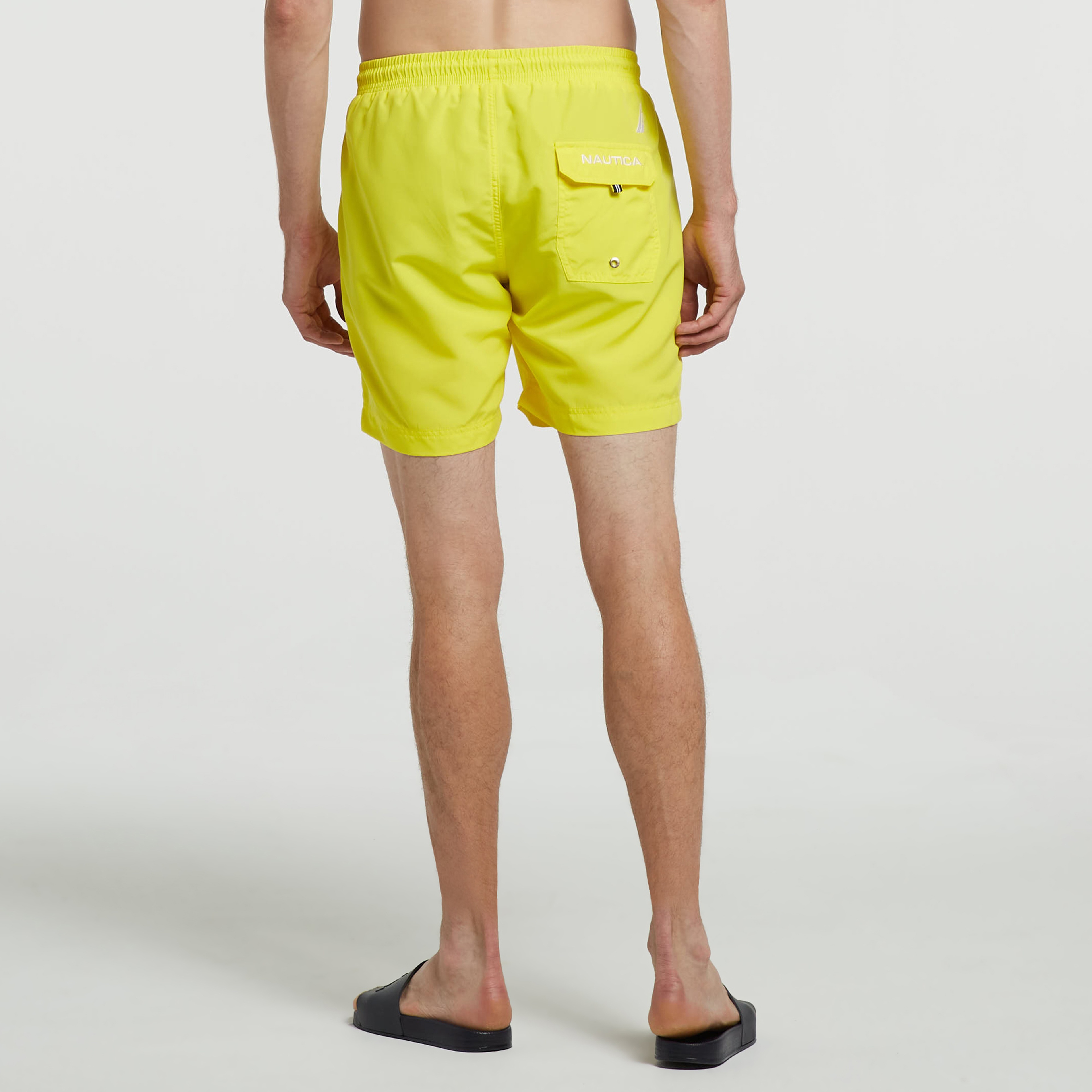 Nautica Erkek Sarı Standart Fit Şort Mayo