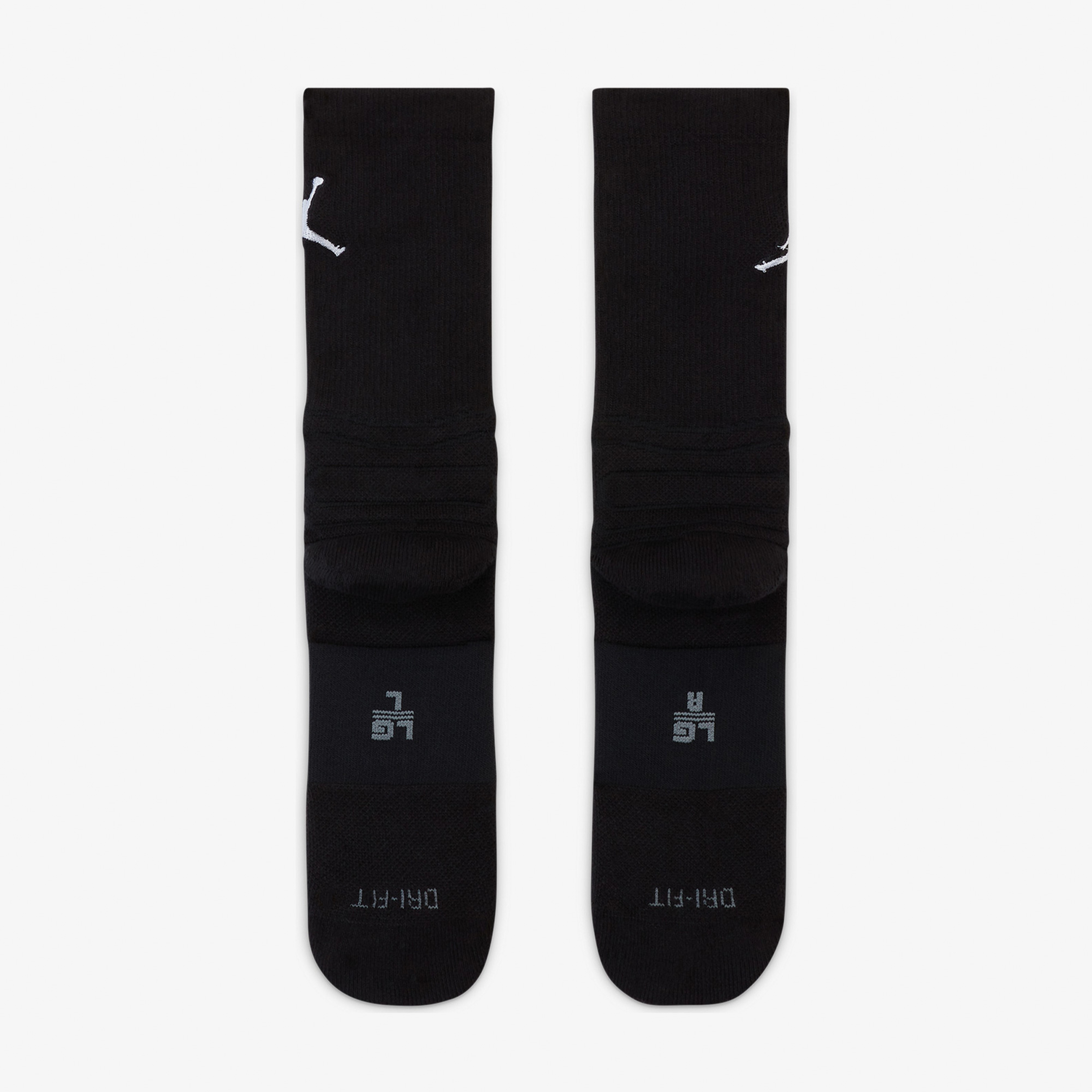 Jordan Flight Crew Unisex Siyah Çorap