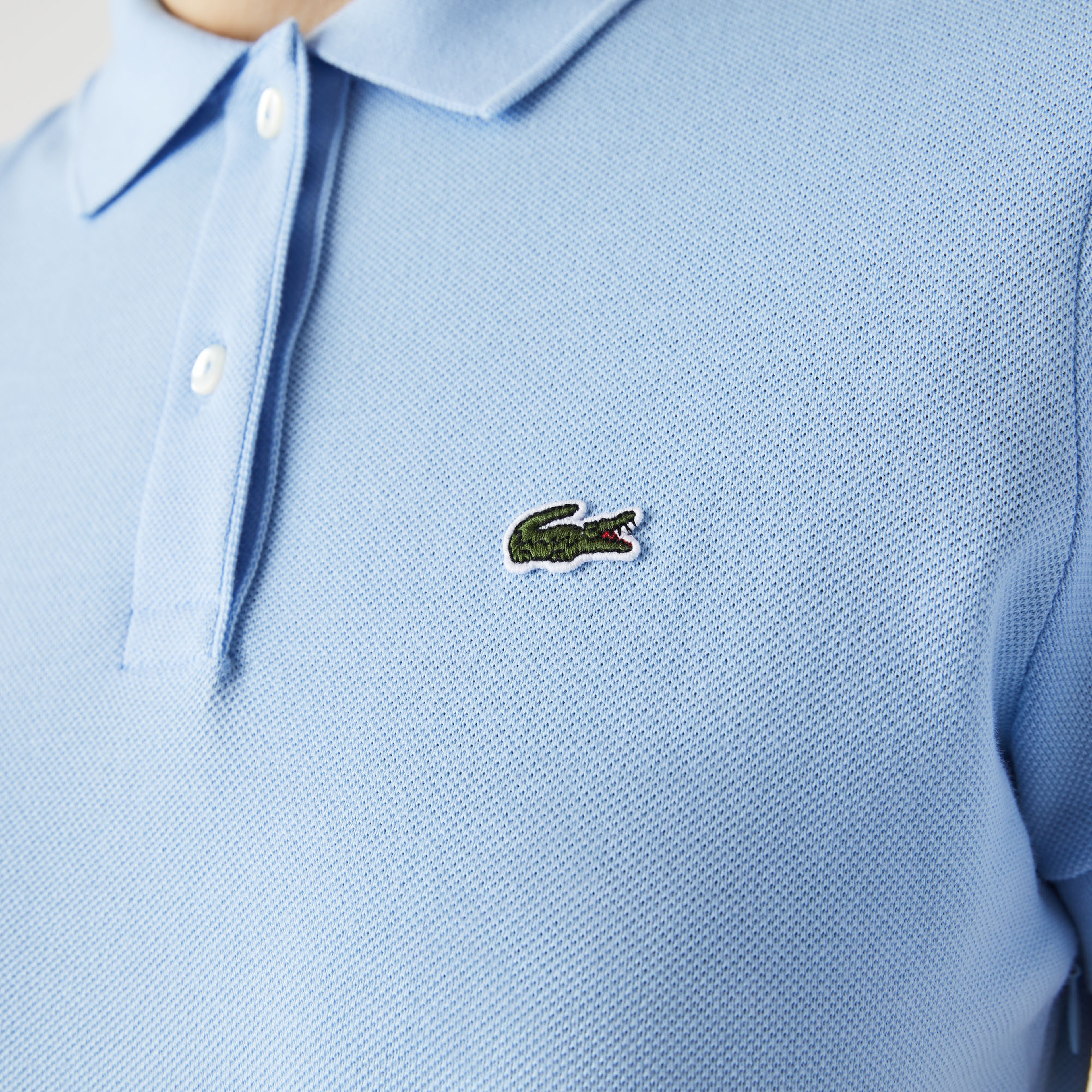 Lacoste Kadın Loose Fit Kısa Kollu Polo Yaka Mavi Elbise