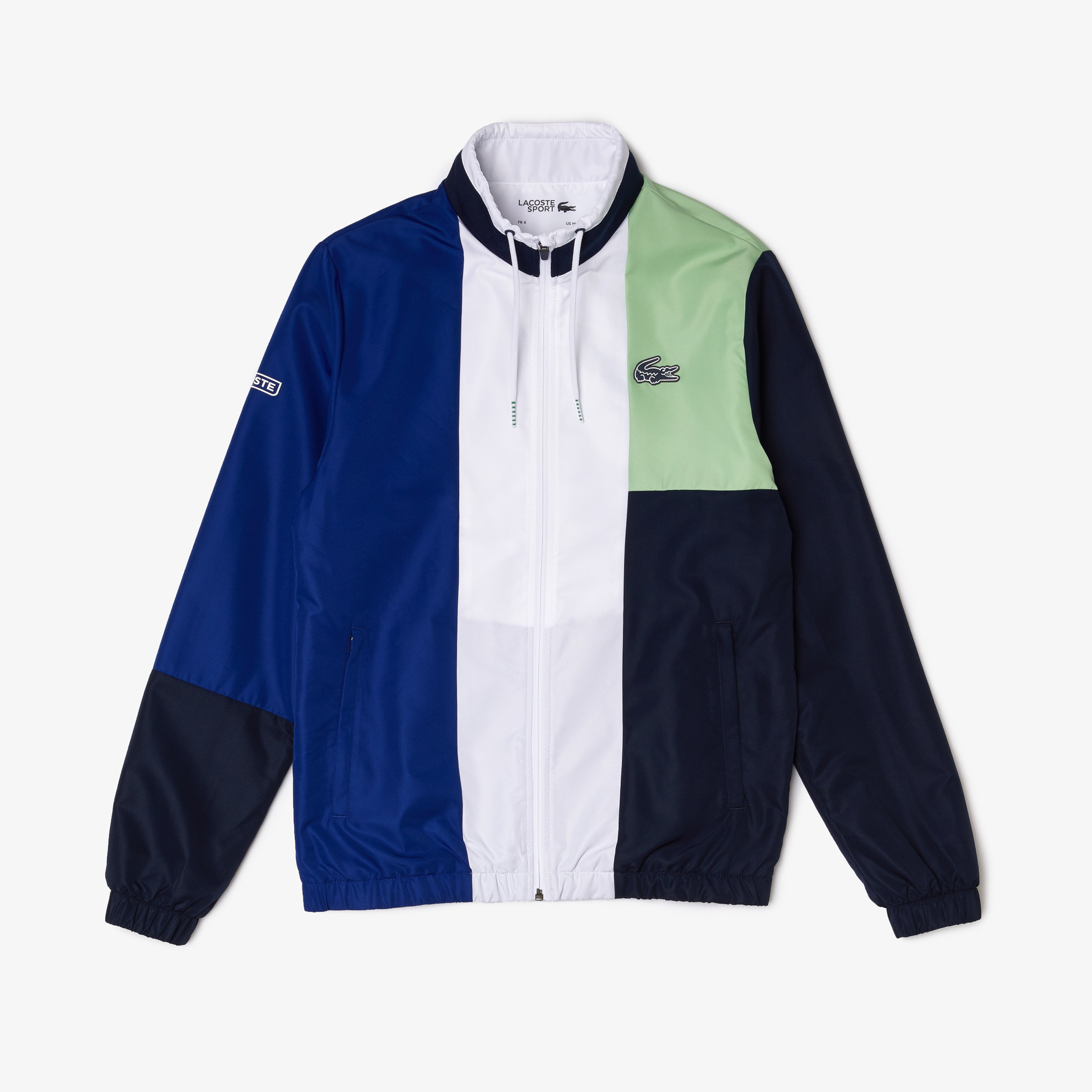 Lacoste SPORT Erkek Regular Fit Dik Yaka Renk Bloklu Lacivert Eşofman Takımı