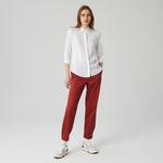 Lacoste Kadın Relaxed Fit Beyaz Gömlek