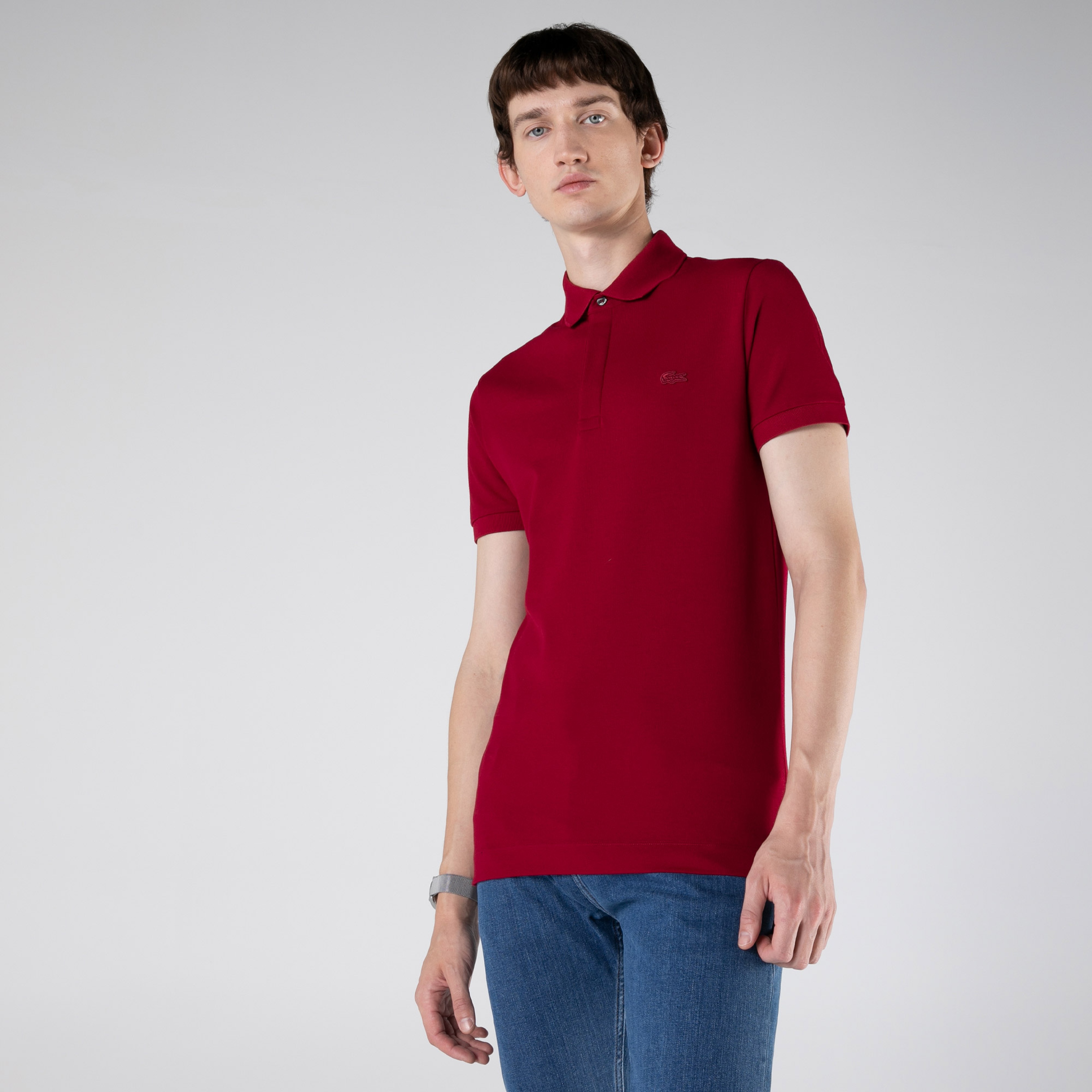 Erkek Regular Fit Bordo Paris Polo
