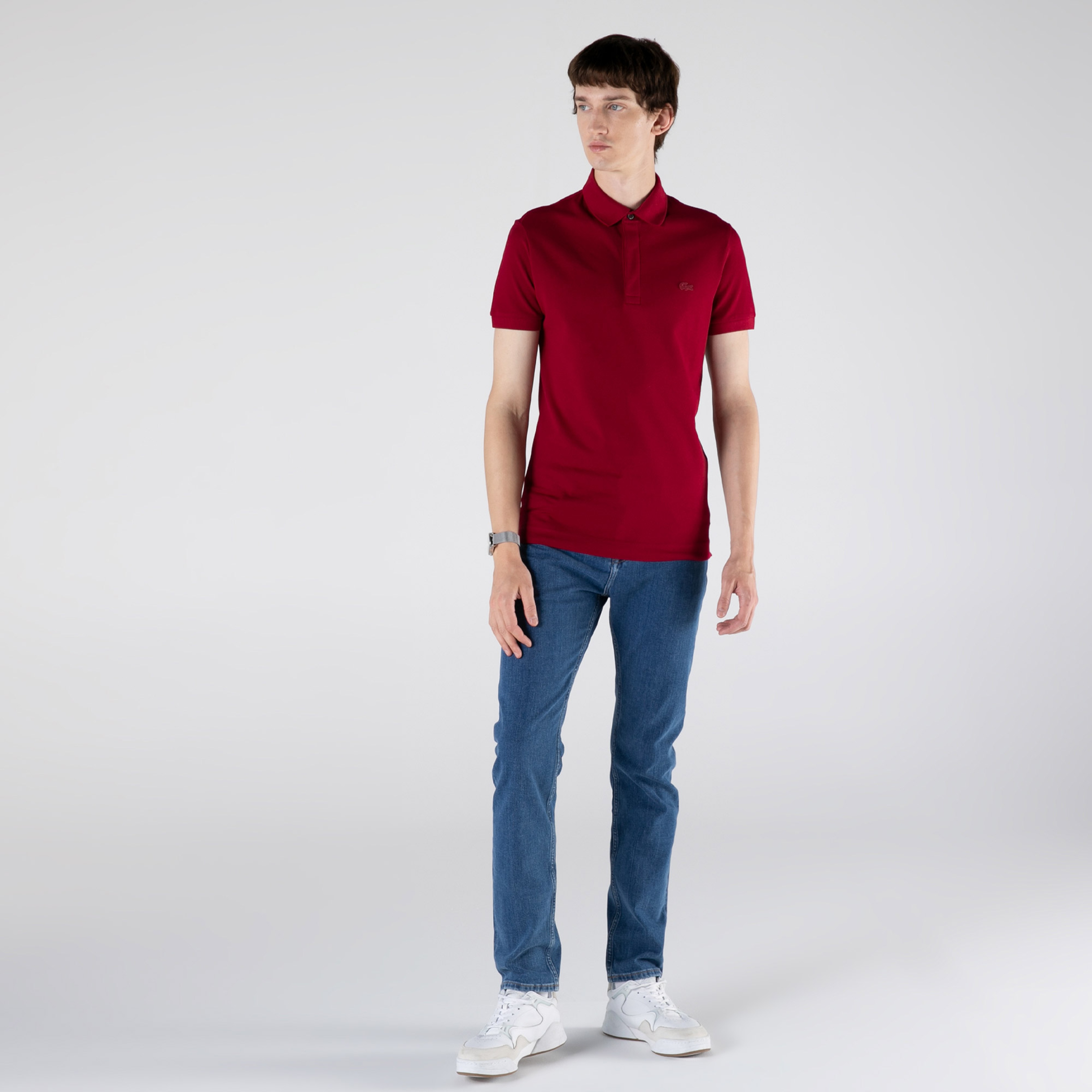 Erkek Regular Fit Bordo Paris Polo