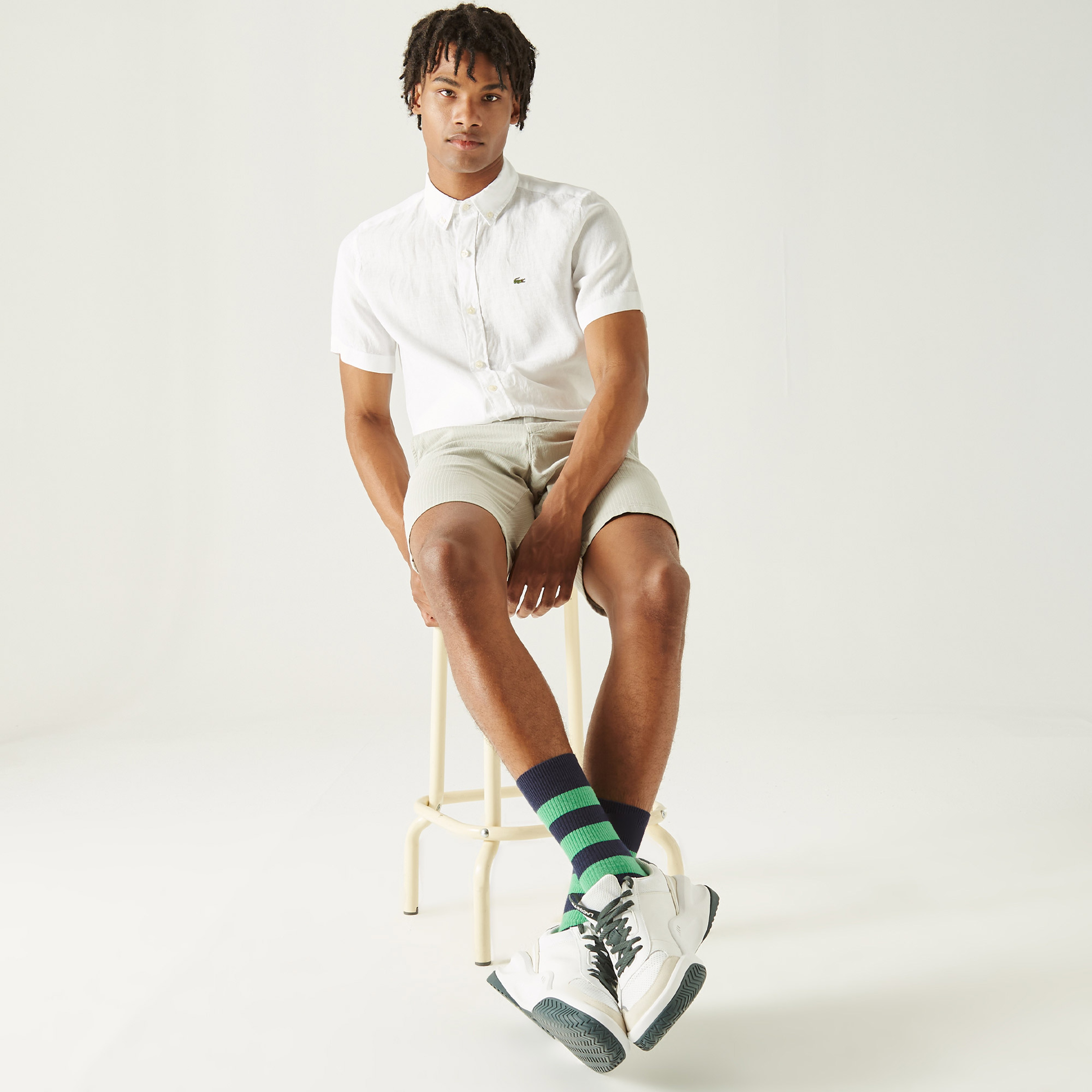 Lacoste Erkek Regular Fit Beyaz Gömlek