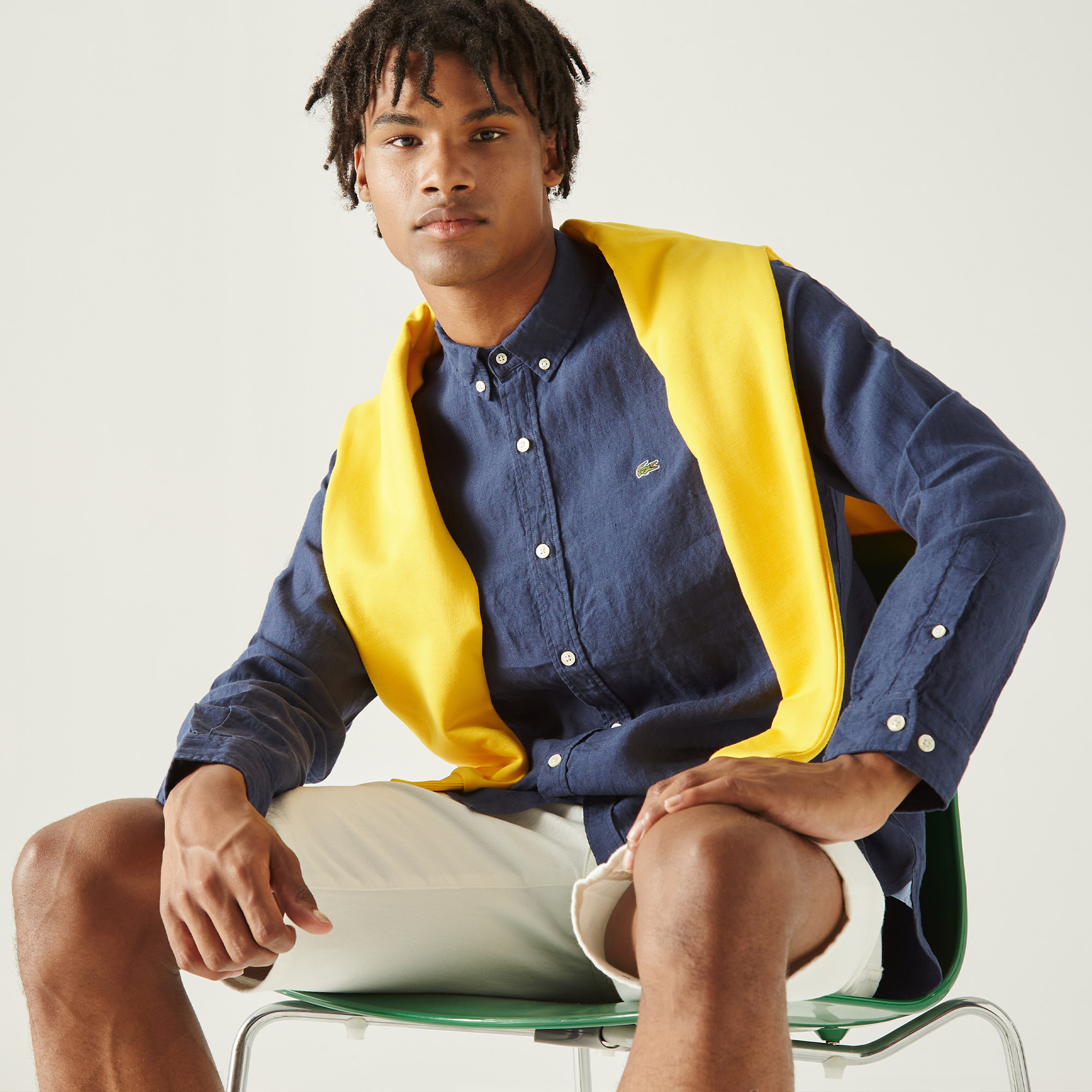 Lacoste Erkek Regular Fit Lacivert Gömlek