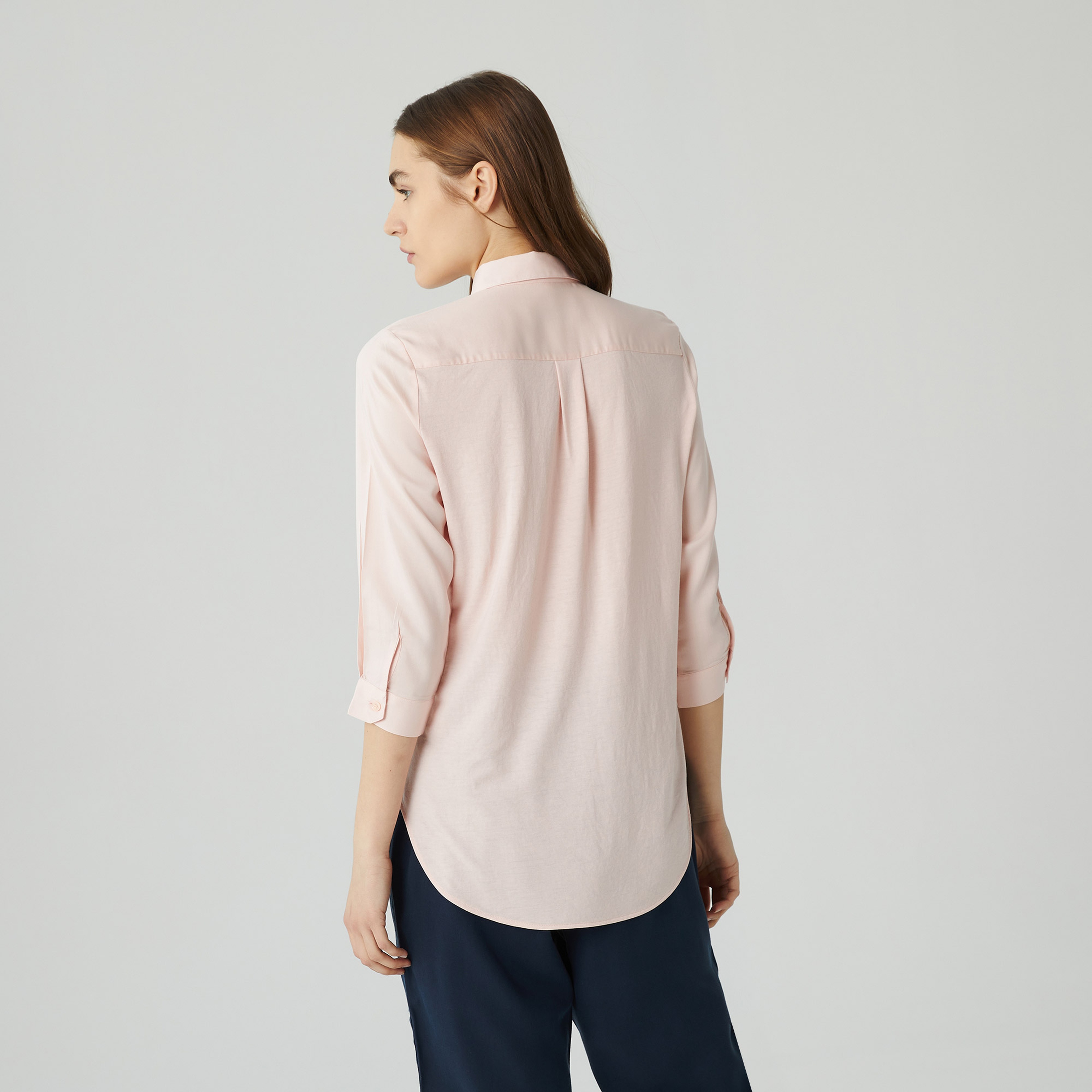 Lacoste Kadın Pembe Gömlek