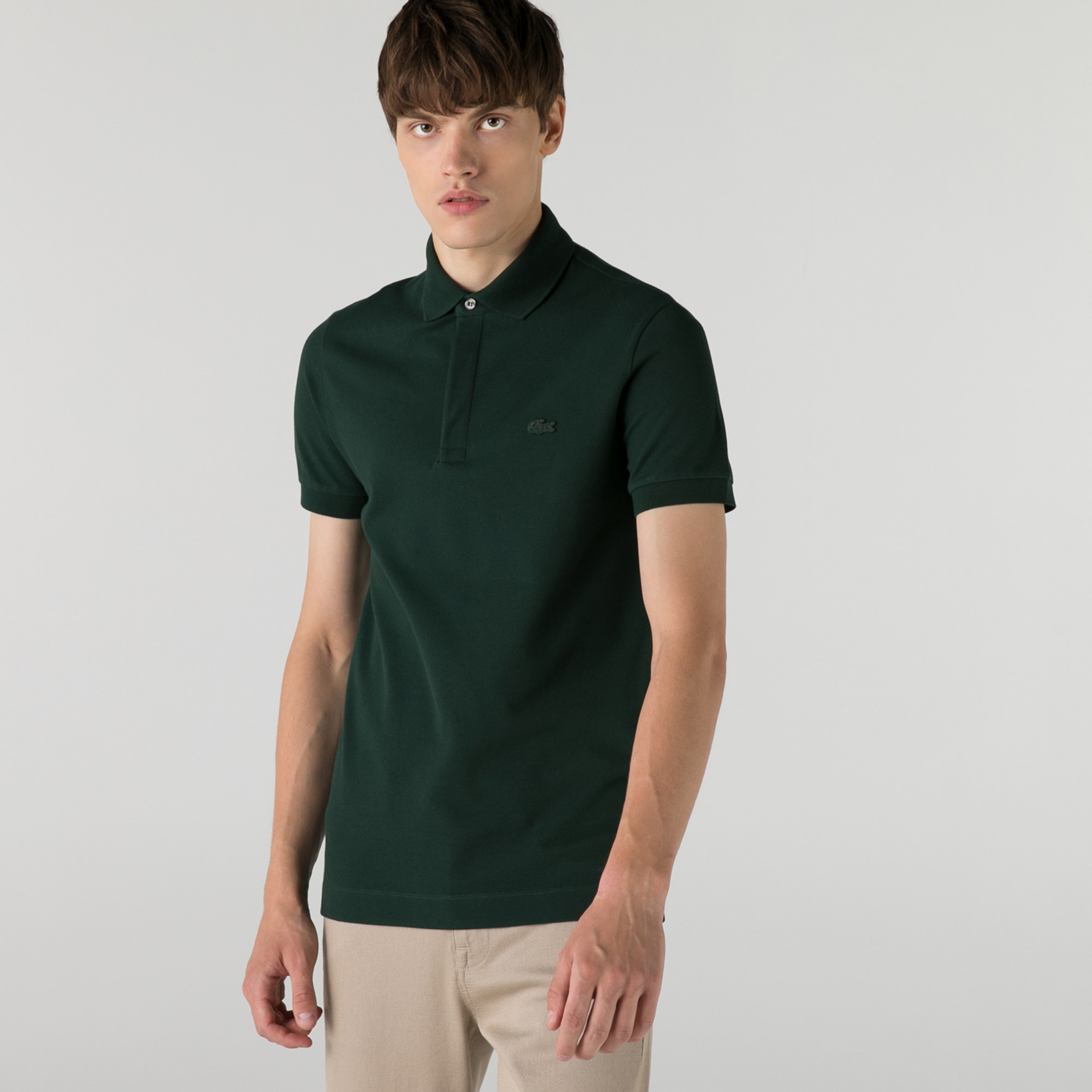 Lacoste Paris Erkek Regular Fit Koyu Yeşil Polo