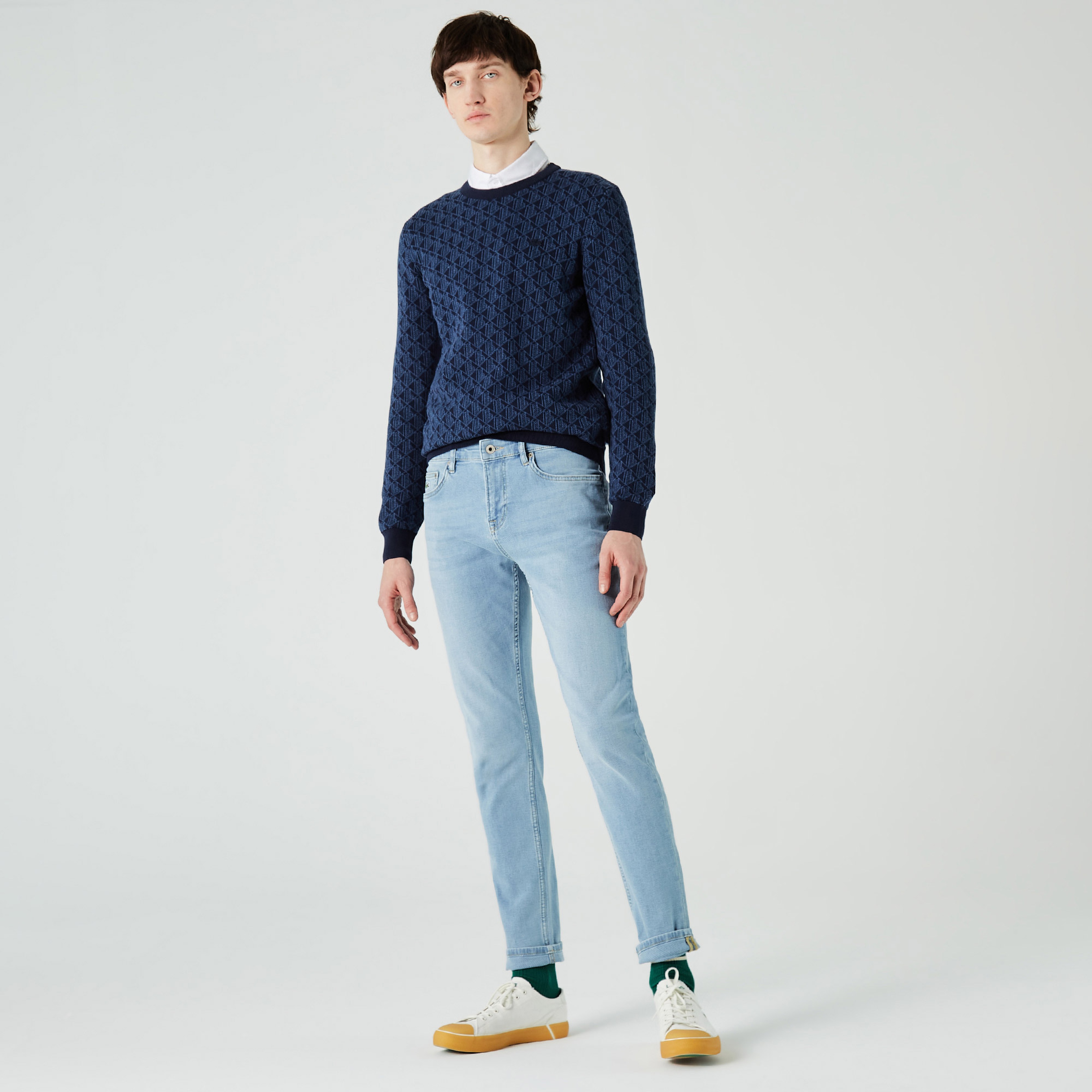 Lacoste Erkek Slim Fit Mavi Pantolon