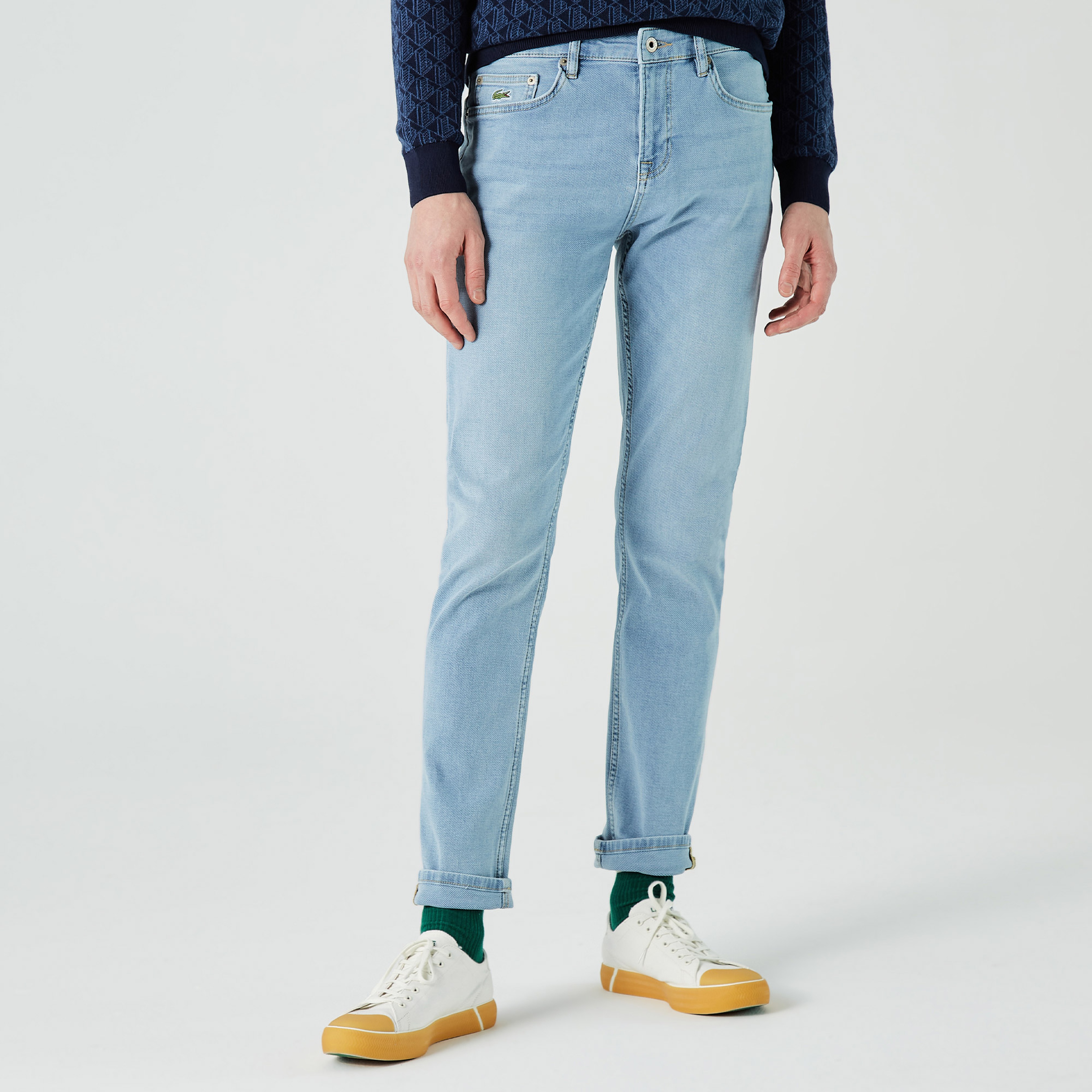 Lacoste Erkek Slim Fit Mavi Pantolon