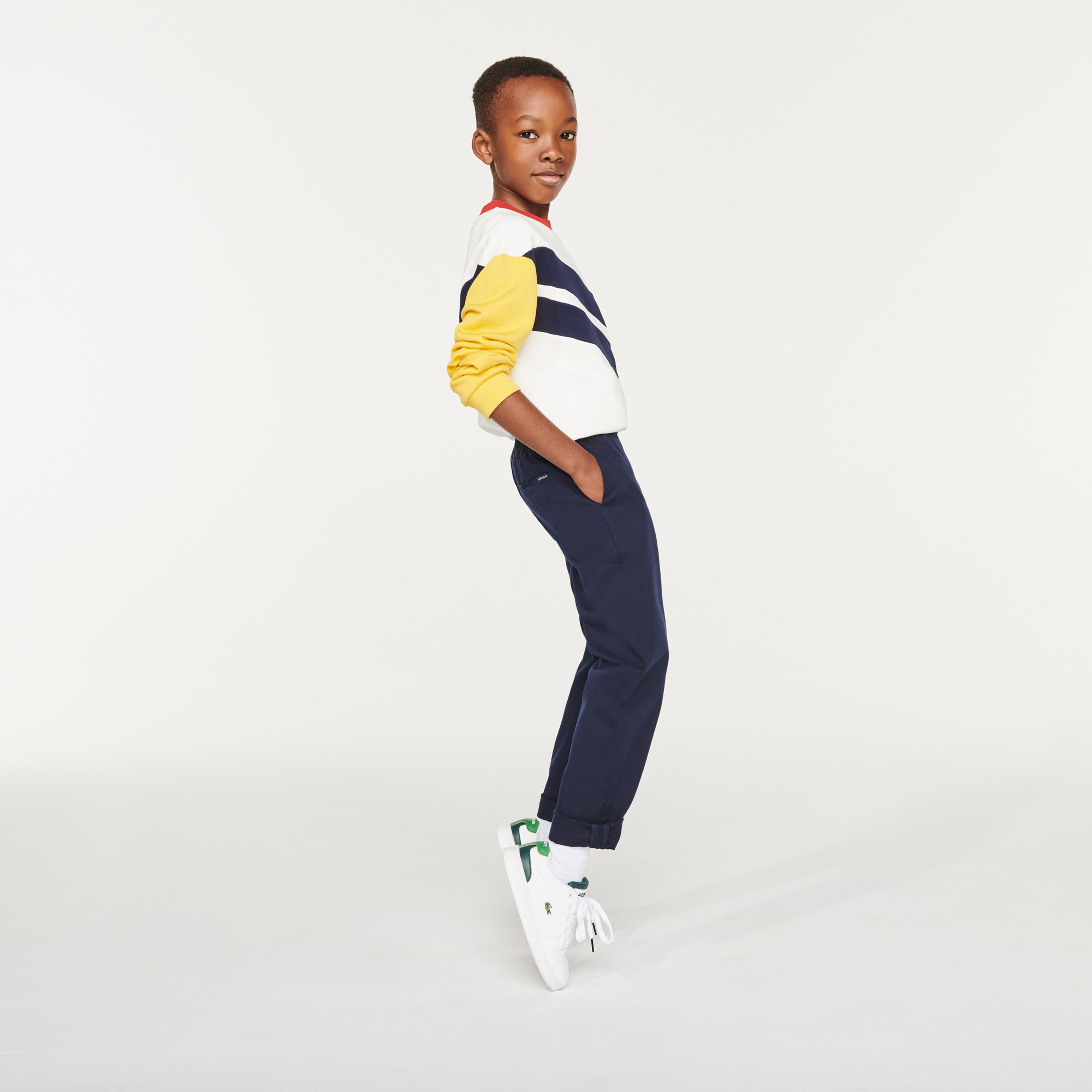 Lacoste Erkek Çocuk Straight Fit Lacivert Pantolon