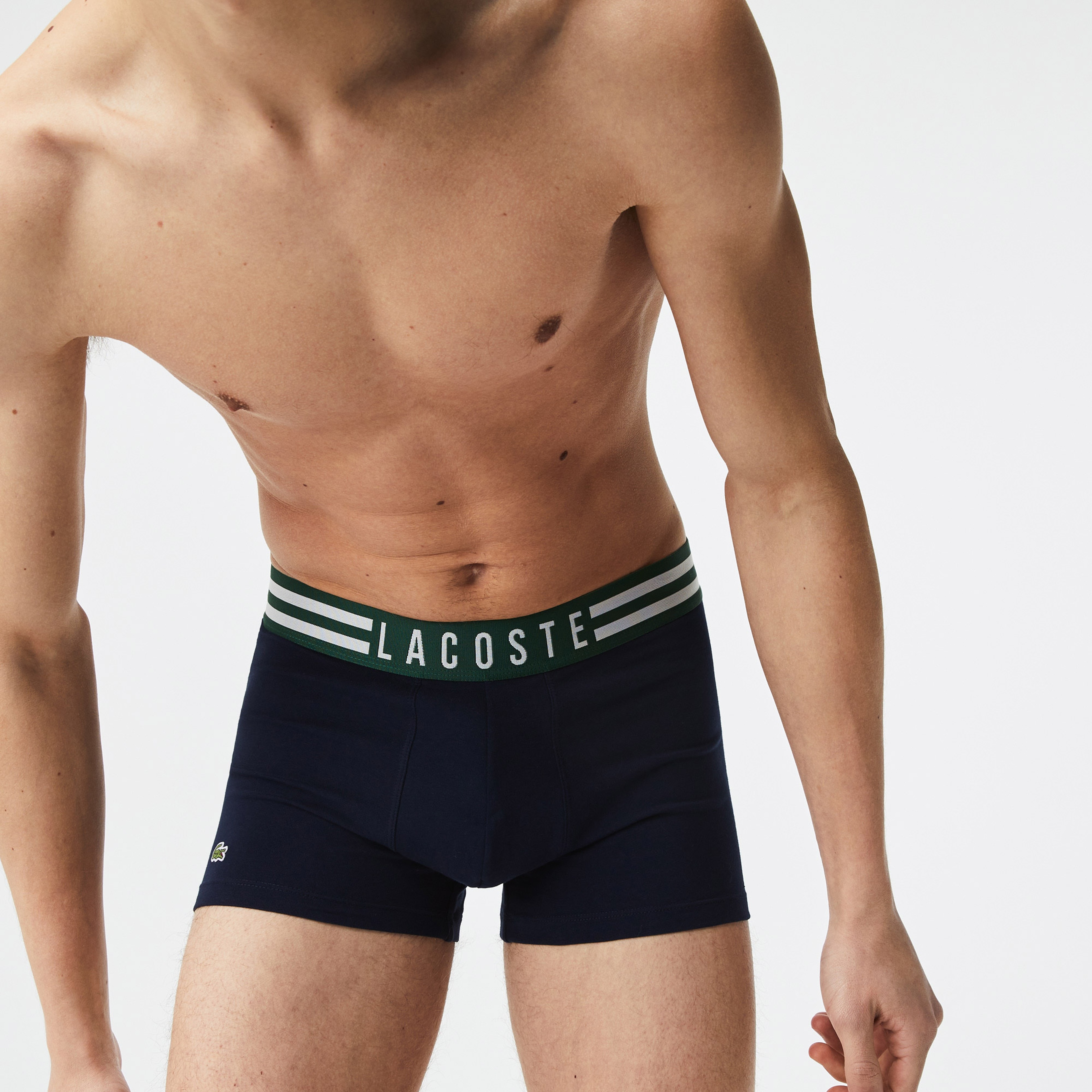 Lacoste Erkek Desenli 3'lü Renkli Boxer