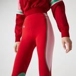 Lacoste SPORT Active Kadın Renk Bloklu Kırmızı Tayt