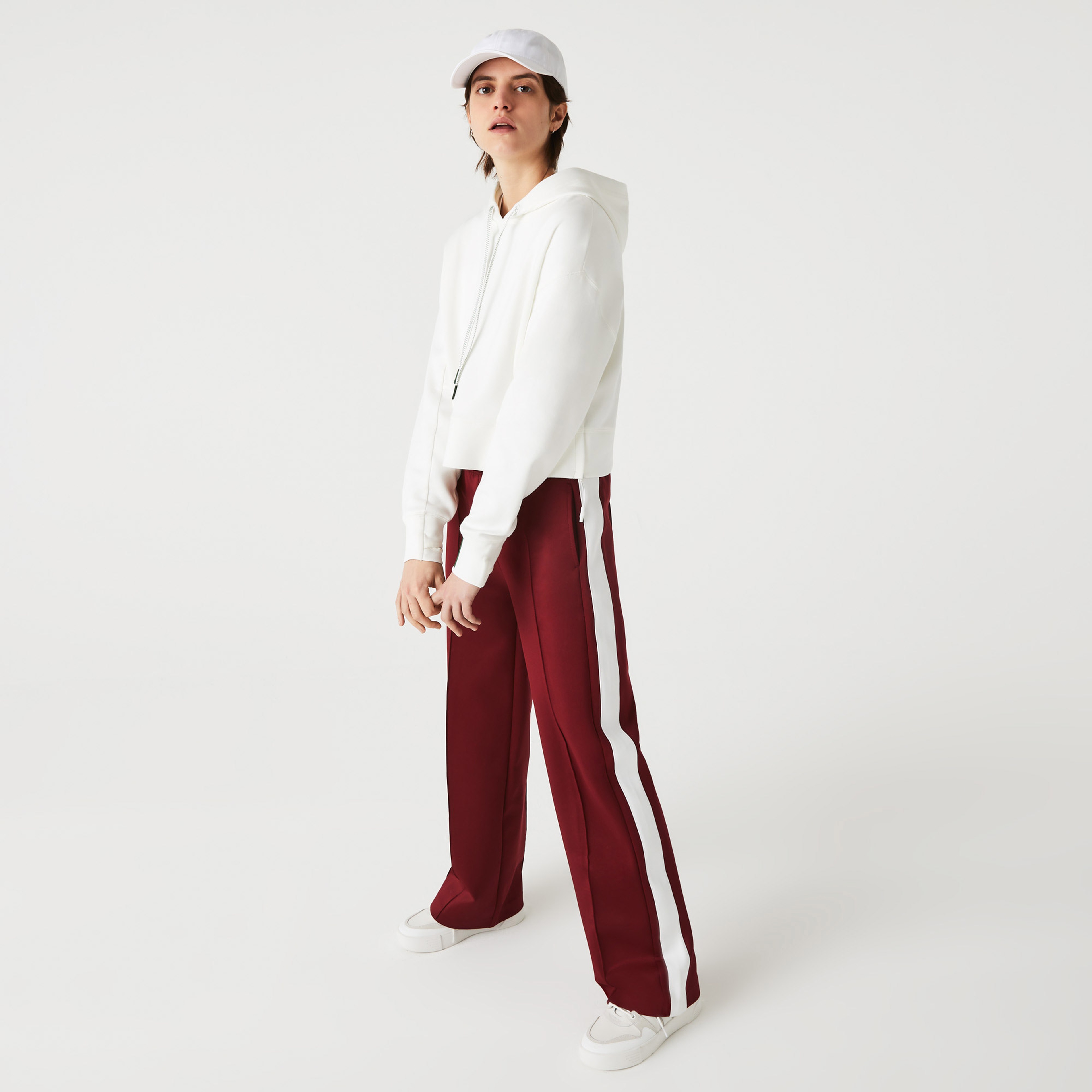 Lacoste Kadın Regular Fit Bordo Eşofman Altı