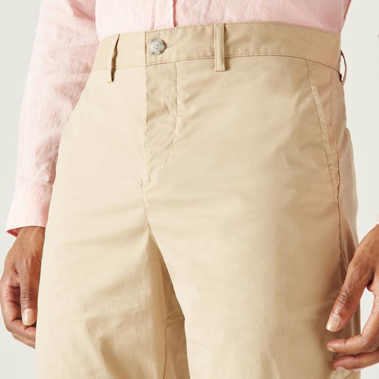 Lacoste Erkek Slim Fit Bej Bermuda