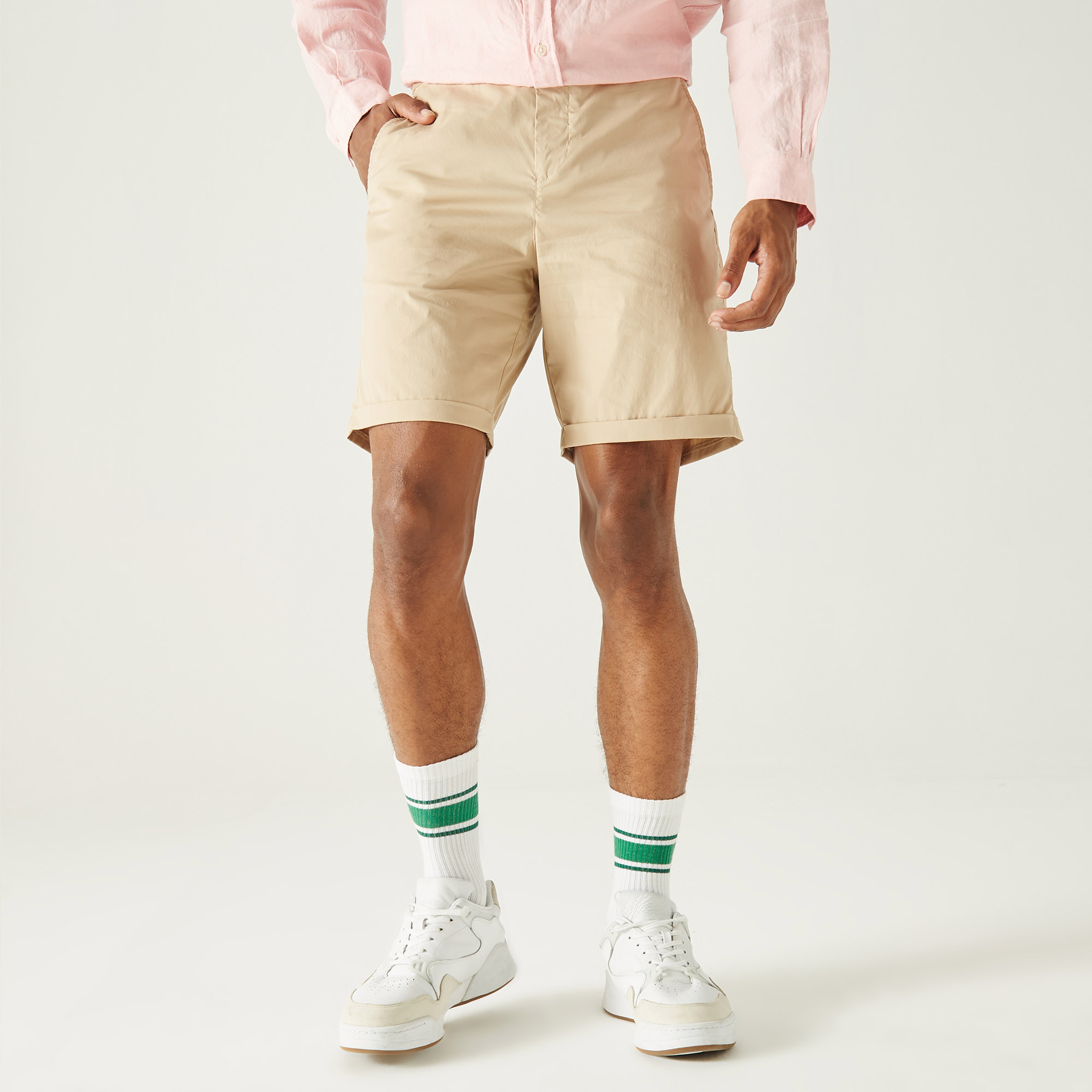 Lacoste Erkek Bej Bermuda