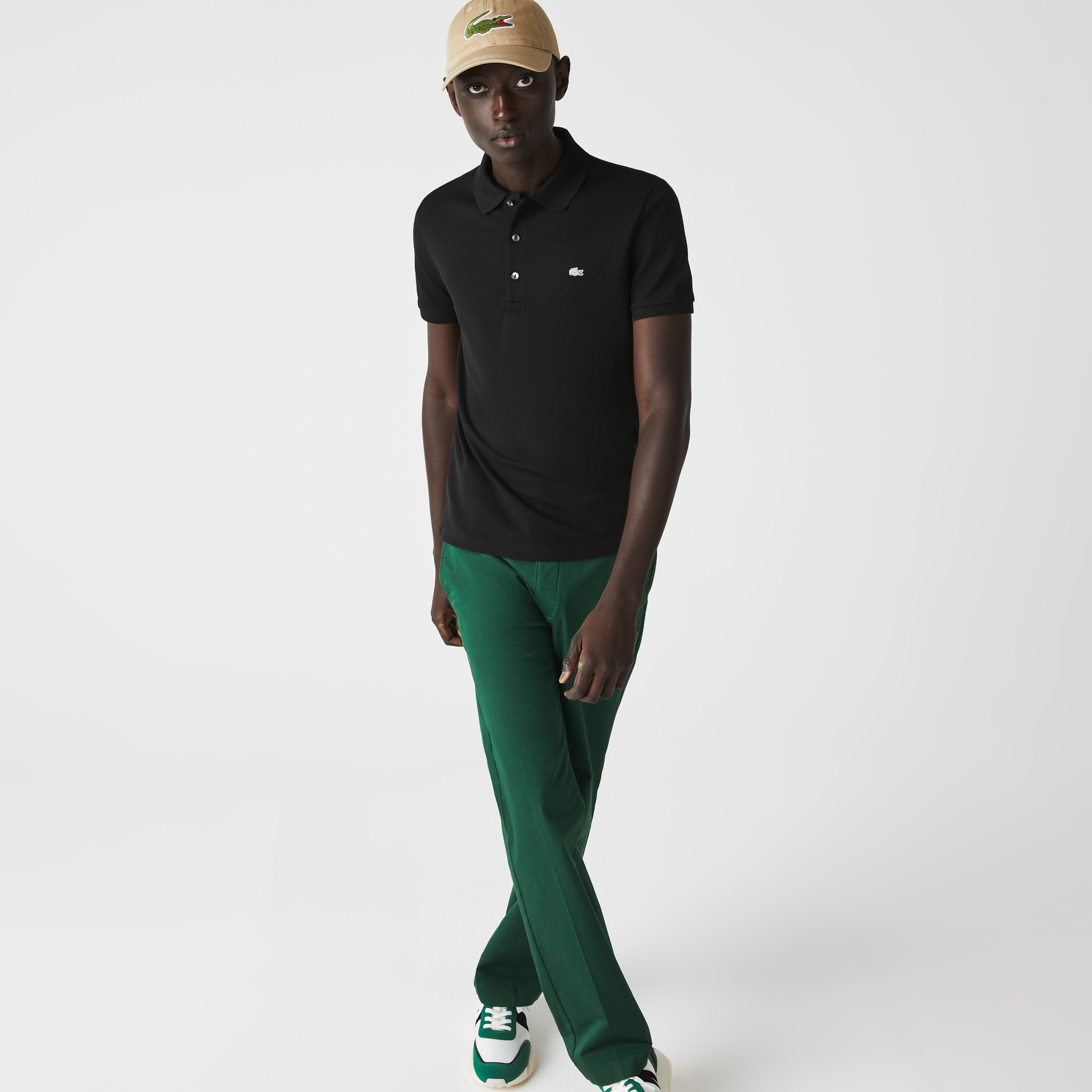Erkek Slim Fit Siyah Polo