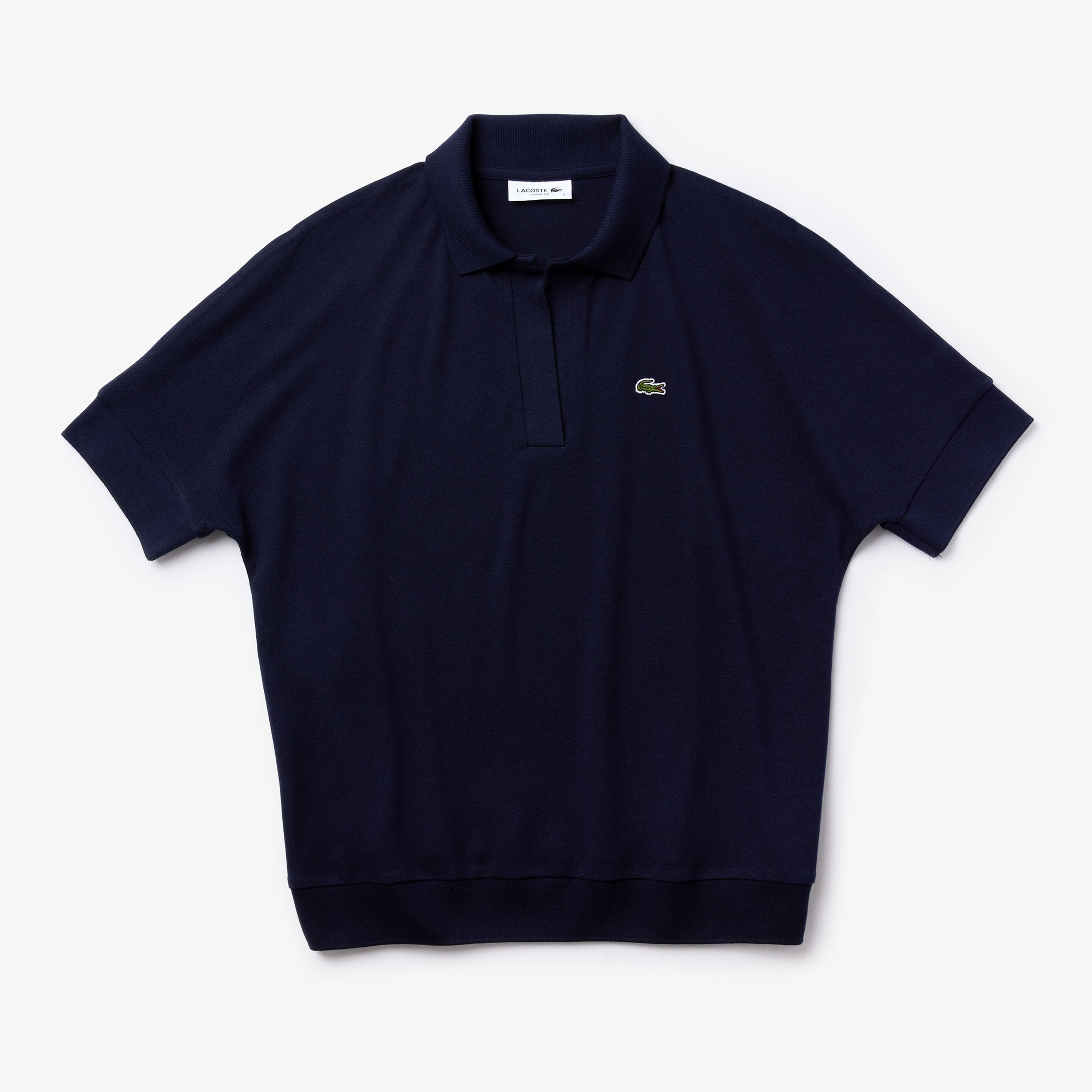 Kadın Loose Fit Lacivert Polo